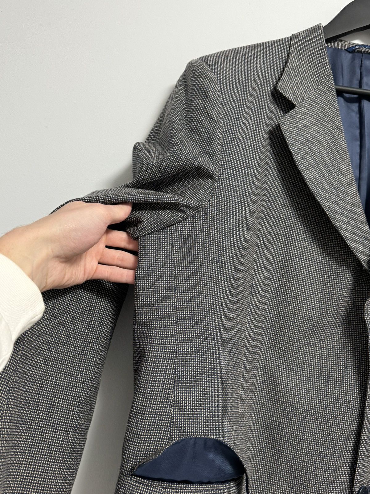 Canali Canali Blazer Men’s Blue Luxury Wool Silk 60-R Size Size 54L - 10 Thumbnail