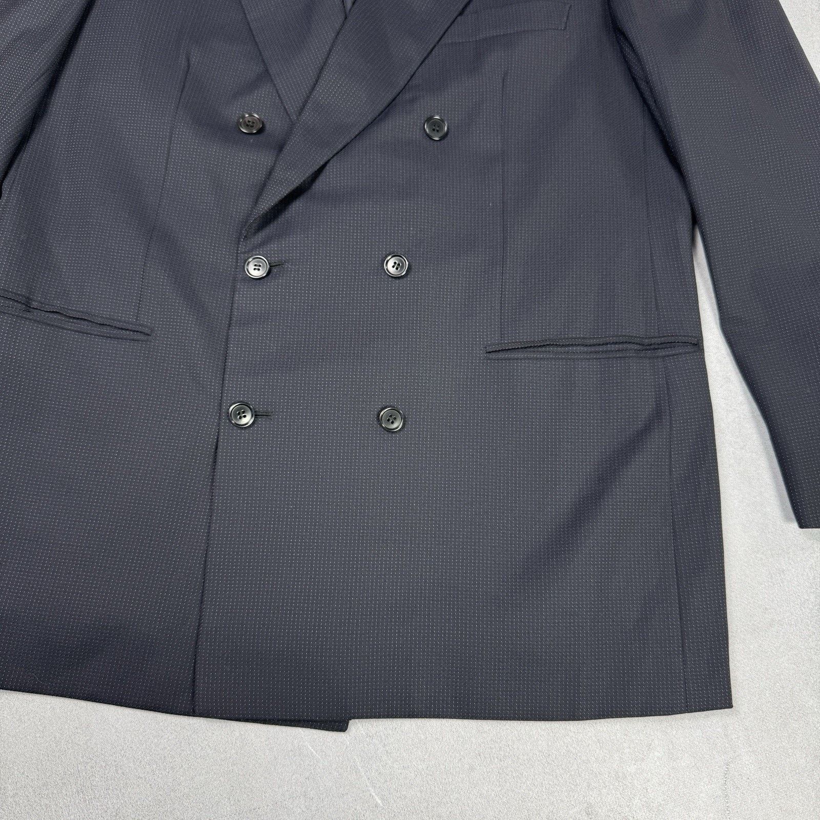 Brioni Brioni Wool Blazer Double Breasted Striped Italy Size 54/44 Size 44R - 6 Thumbnail