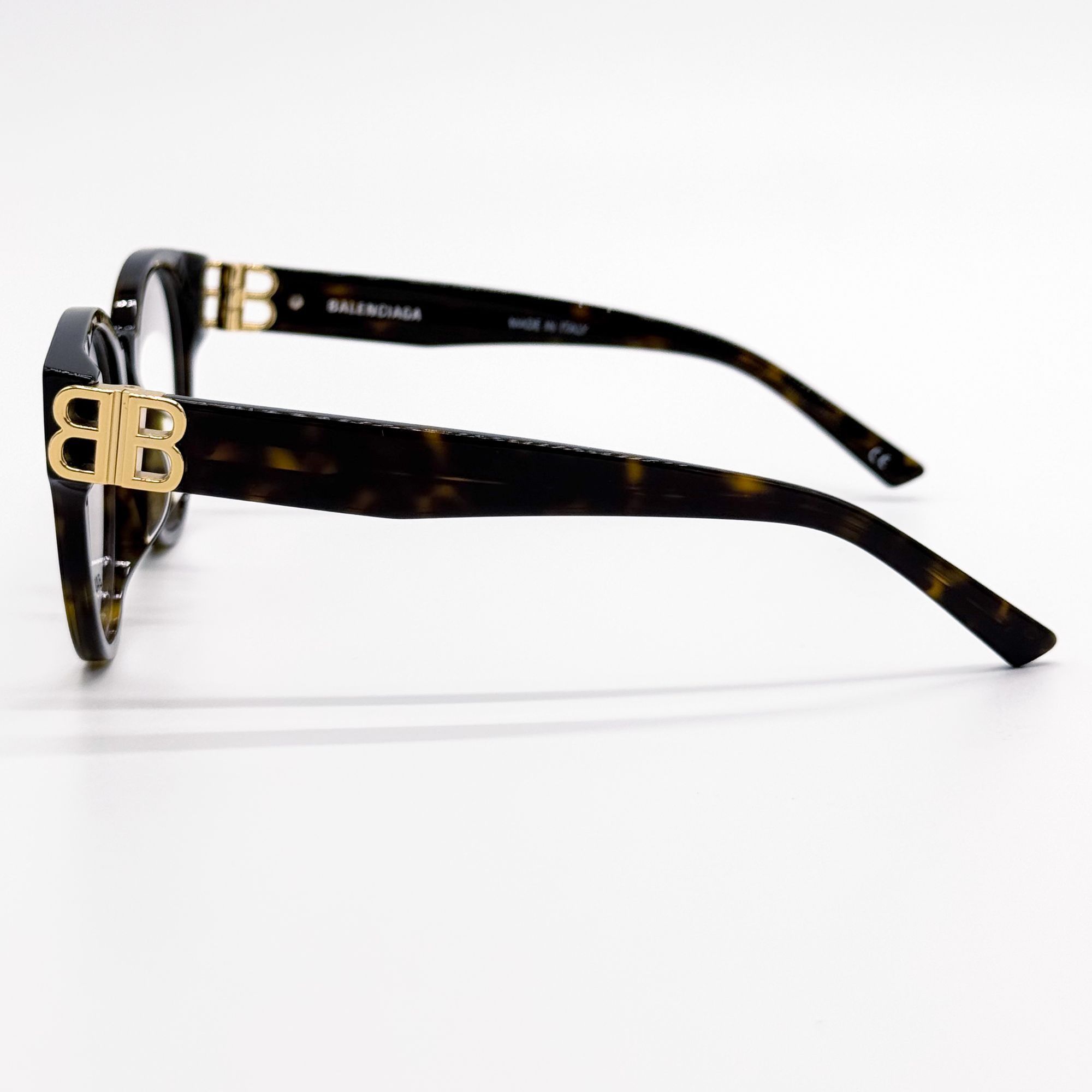 Balenciaga NEW BALENCIAGA EYEGLASSES BB0173O 002 ROUND HAVANA WOMEN EYE Size ONE SIZE - 6 Thumbnail
