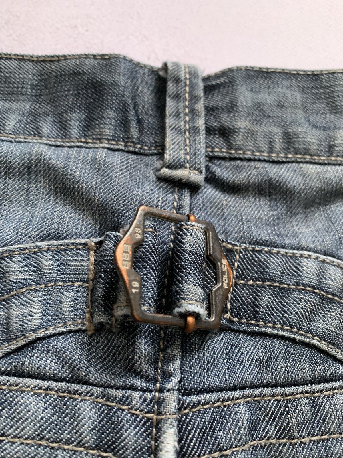 Japanese Brand 883 Police Jeans Dirty Baggy Denim Pants Distressed Crazy Size US 32 / EU 48 - 15 Thumbnail