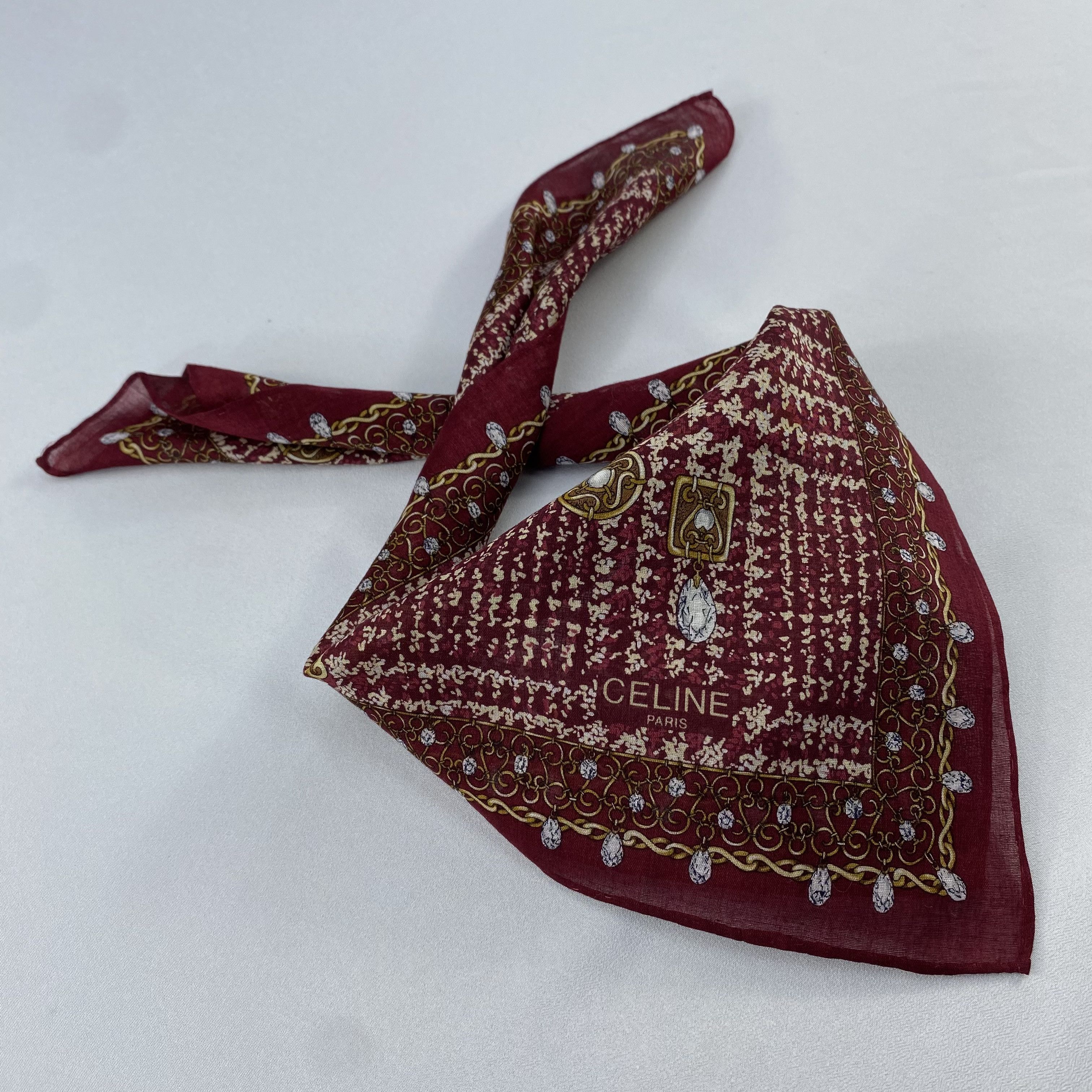 Celine Celine Handkerchief / Bandana / Neckerchief C893 Size ONE SIZE - 2 Thumbnail