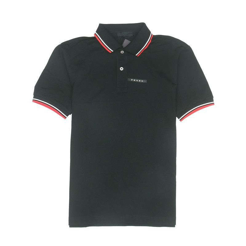 Prada Prada Striped Letter Short Sleeve Polo-2506 Size US M / EU 48-50 / 2 - 3 Thumbnail