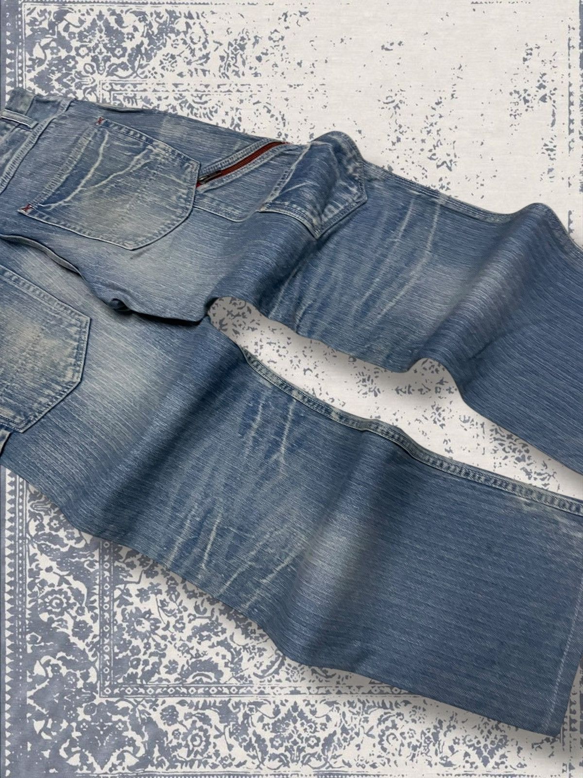 Designer × Japanese Brand × Vintage Vintage Japan Designer Rattle Trap Carpenter Mudwash Denim Size US 30 / EU 46 - 13 Thumbnail