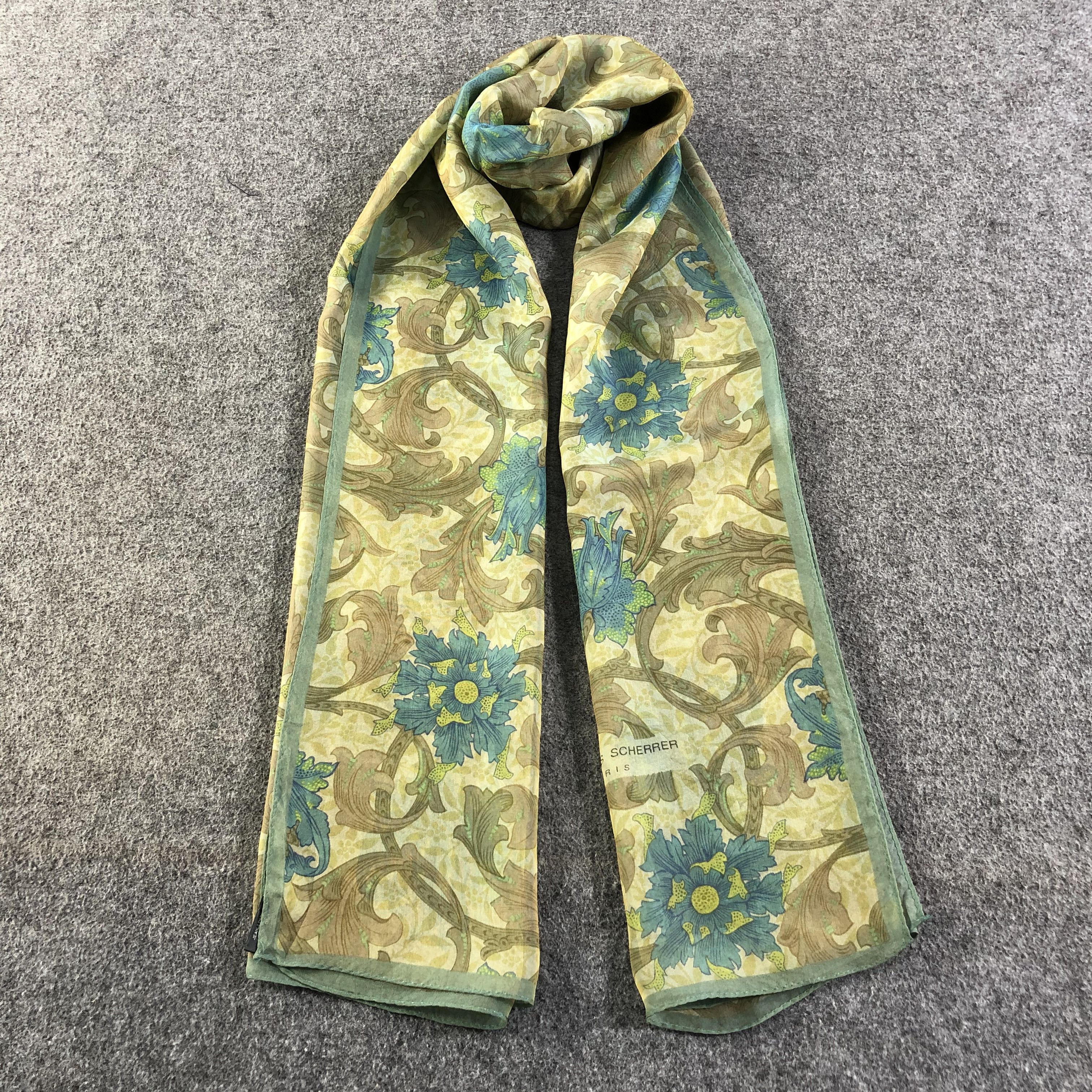 Jean-Louis Scherrer Vintage Jean Louis Scherrer Silk Stole Silk Scarf M600 Size ONE SIZE - 1 Thumbnail