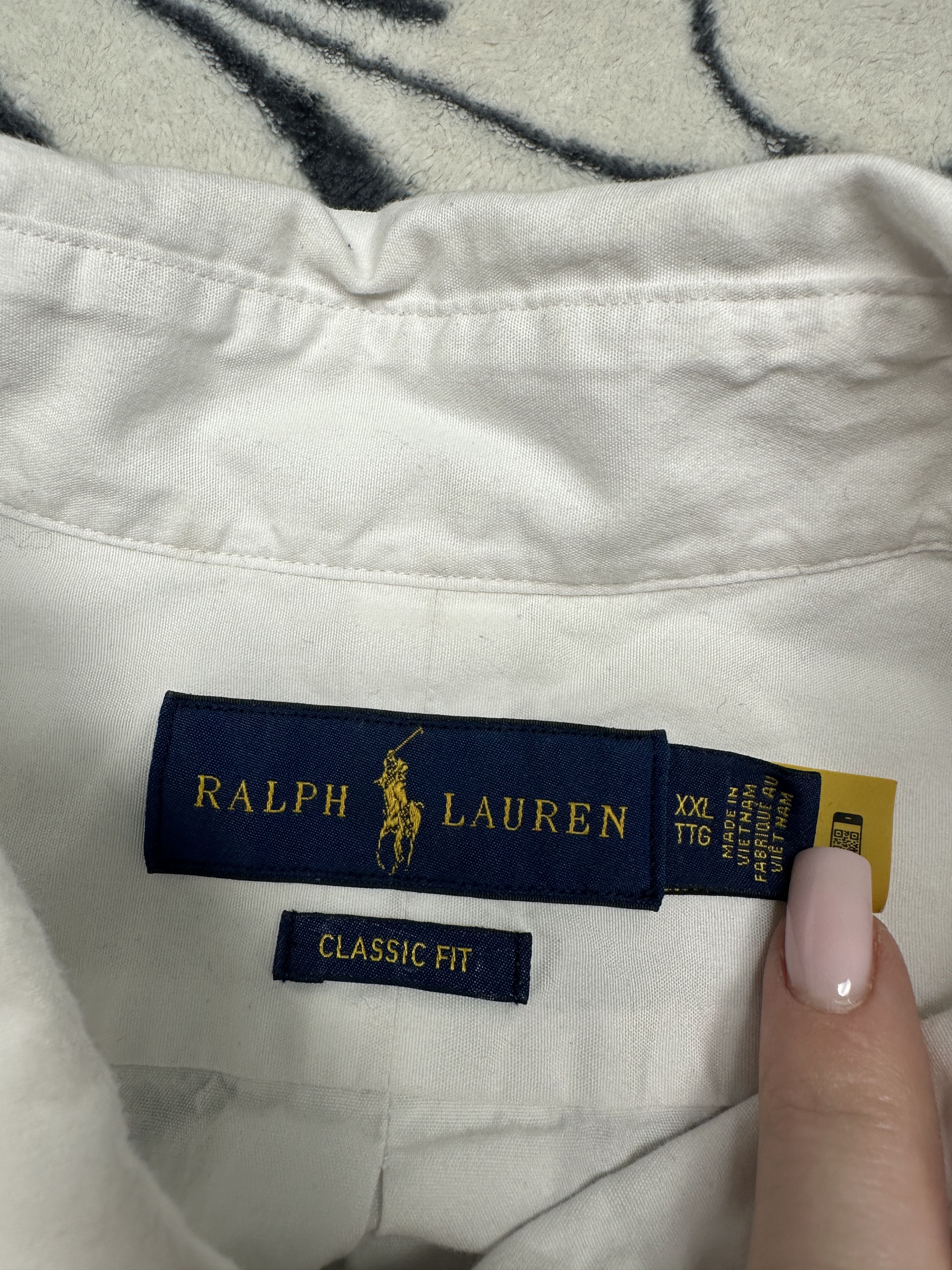 Polo Ralph Lauren Polo Ralph Lauren Mens Long Sleeve White Shirt Size US XXL / EU 58 / 5 - 4 Thumbnail
