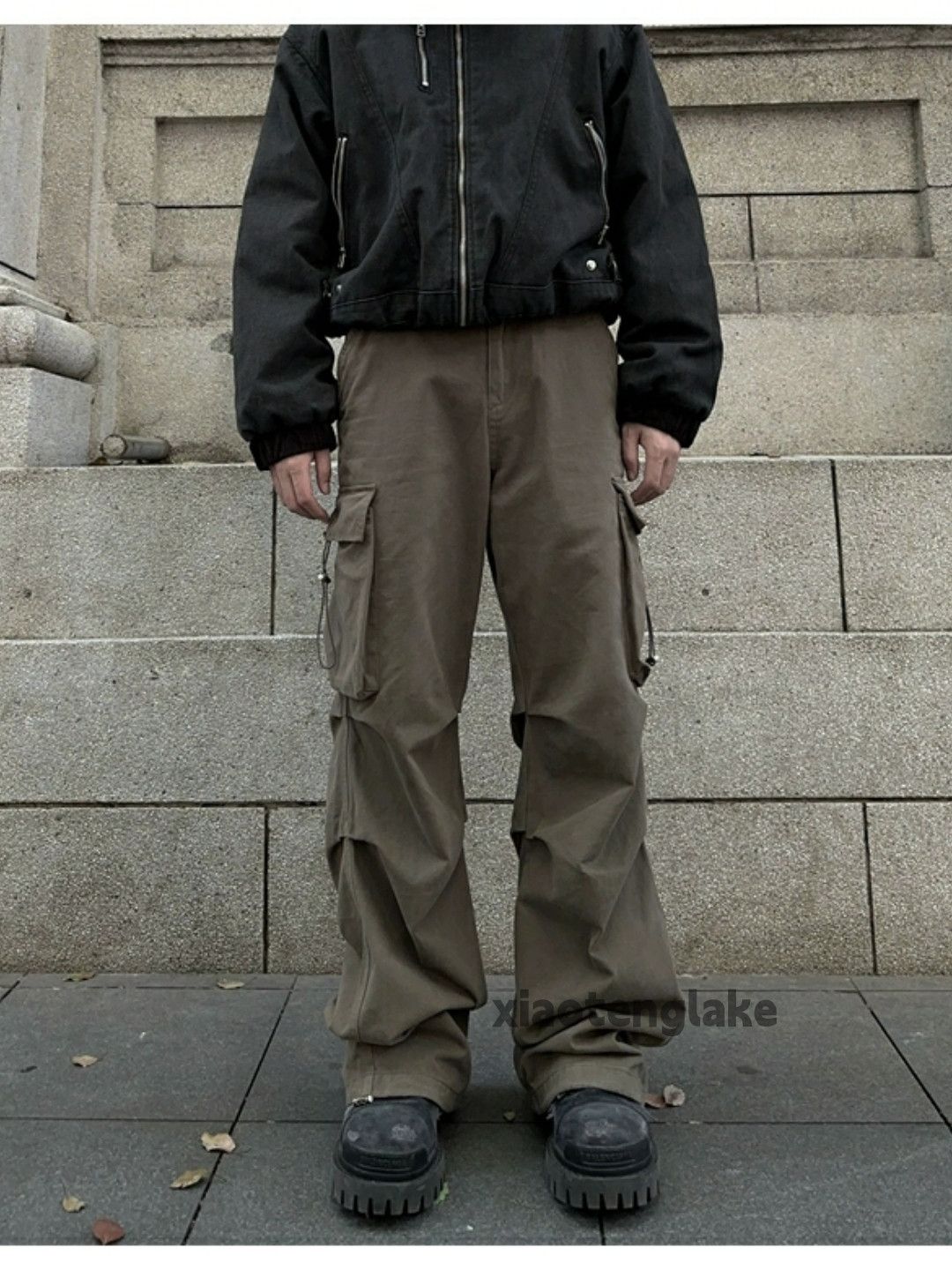 Designer × Japanese Brand × Vintage urban washed faded loose baggy utility cargo pants Size US 32 / EU 48 - 2 Thumbnail