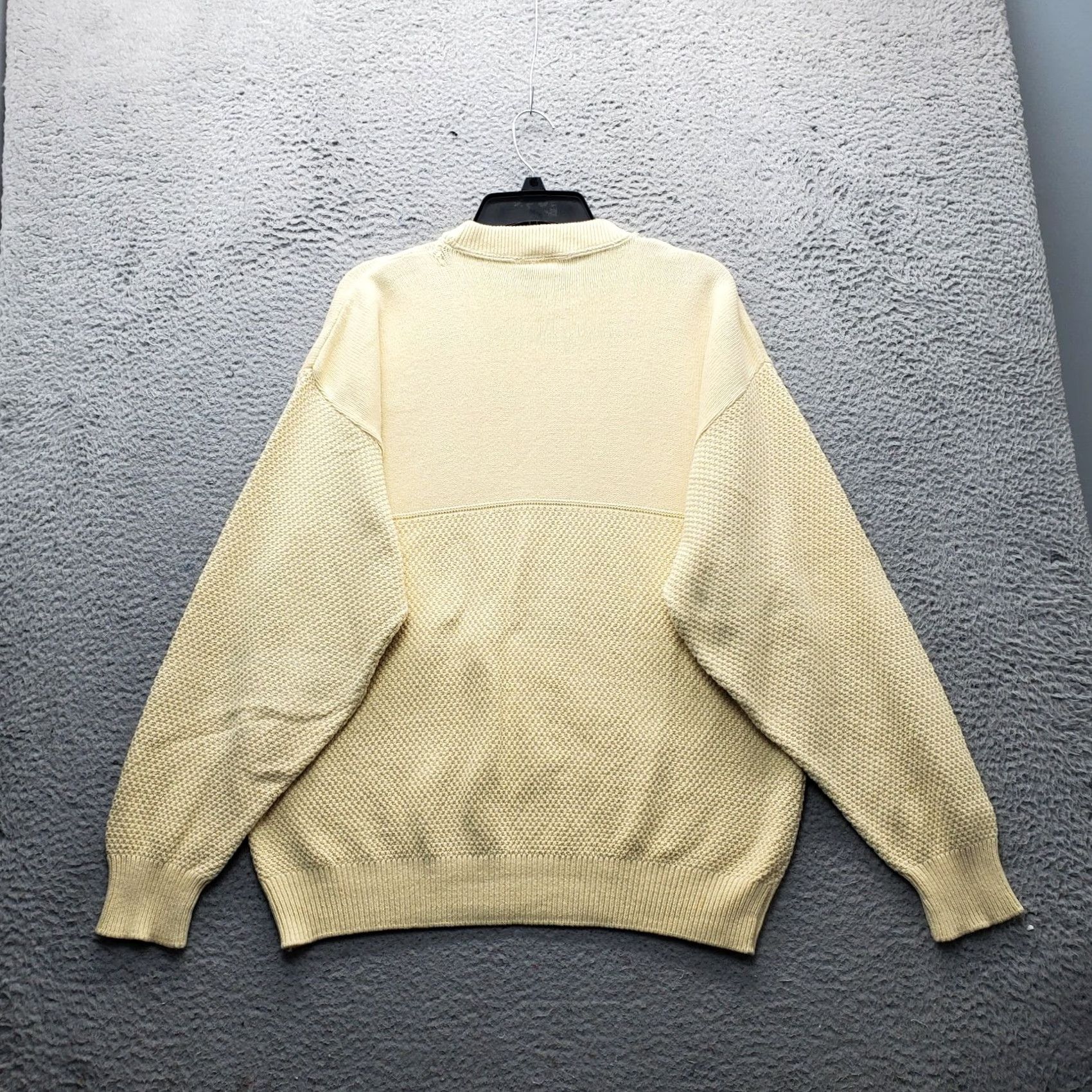 Guy Harvey VINTAGE Guy Harvey Sweater Mens L Yellow Chunky Knit Embroidered Marlin Fish Shirt Size US L / EU 52-54 / 3 - 2 Thumbnail