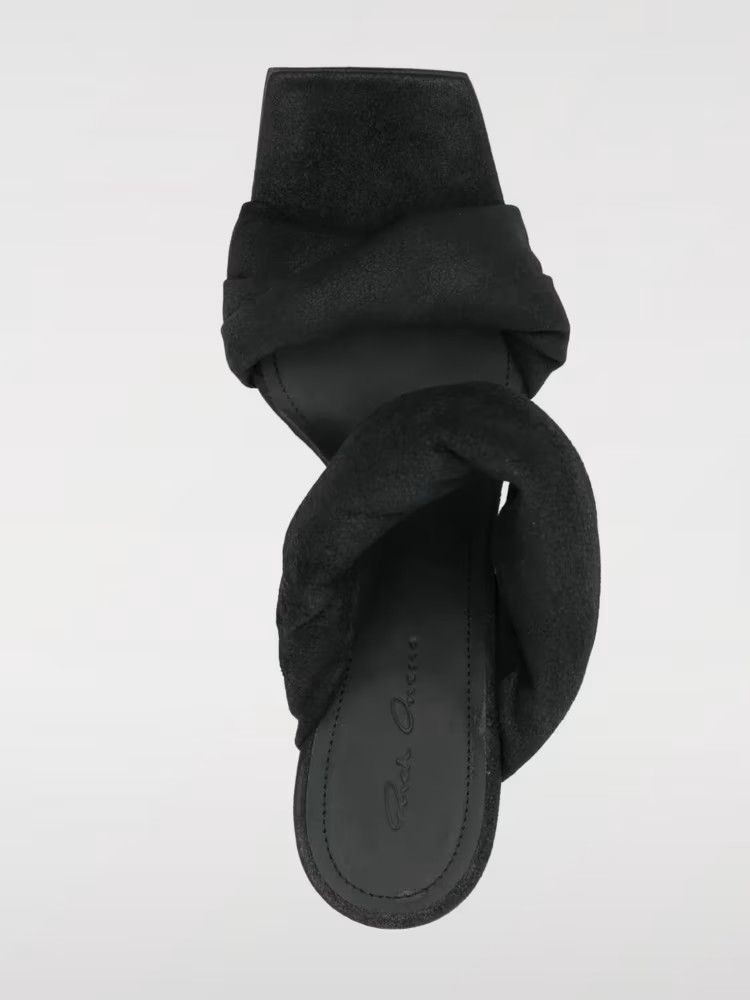 Rick Owens o1y0126 Leather Sandals in Black Size US 11 / IT 41 - 4 Thumbnail