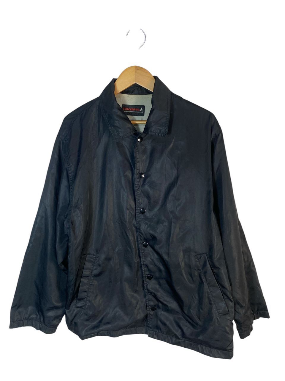 Converse × Vintage Vintage converse nylon snap button jacket Size US L / EU 52-54 / 3 - 1 Thumbnail