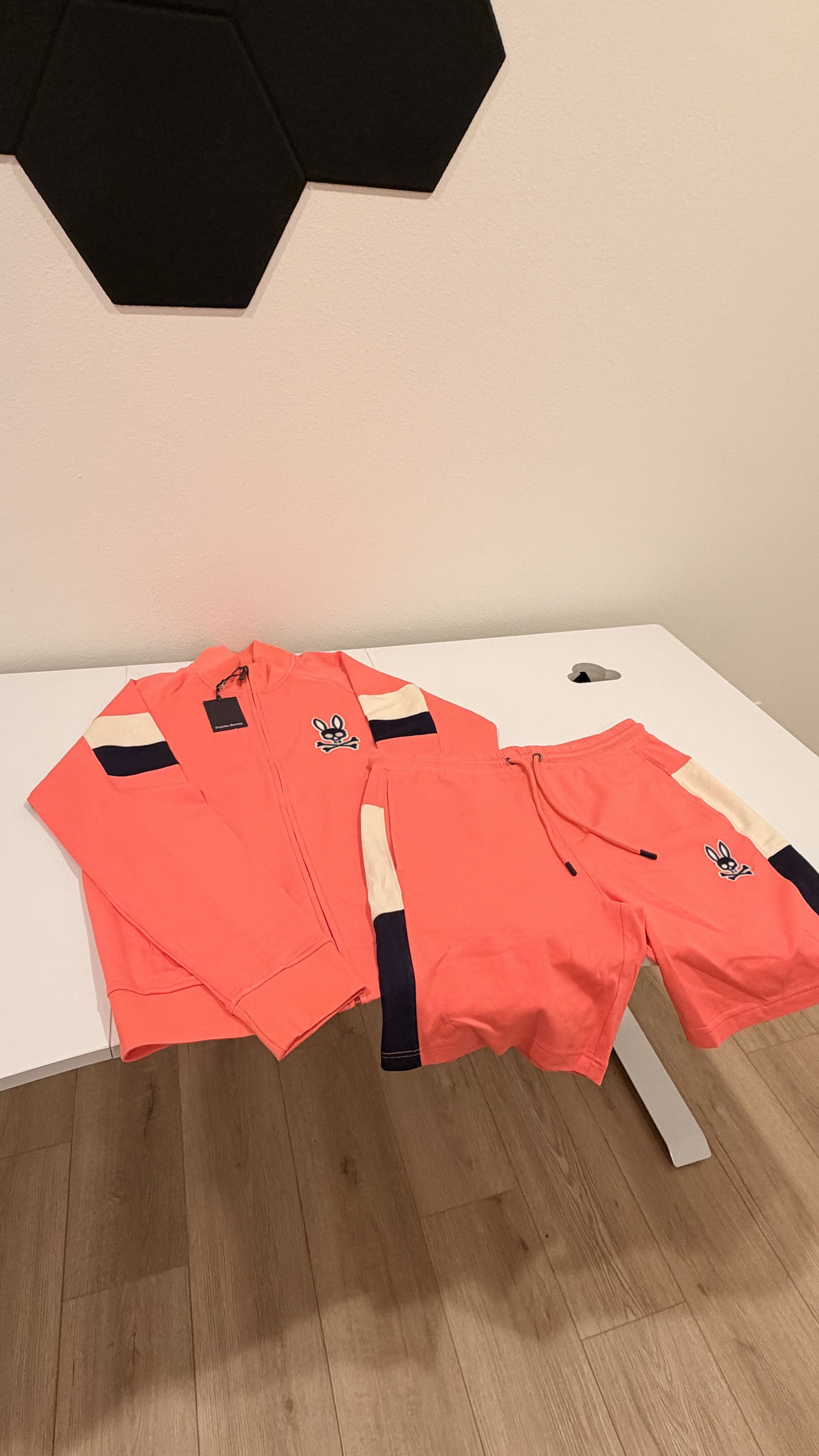 Psycho Bunny Psycho Bunny Dawson Track Set – Sweatshirt + Shorts Size US M / EU 48-50 / 2 - 1 Thumbnail