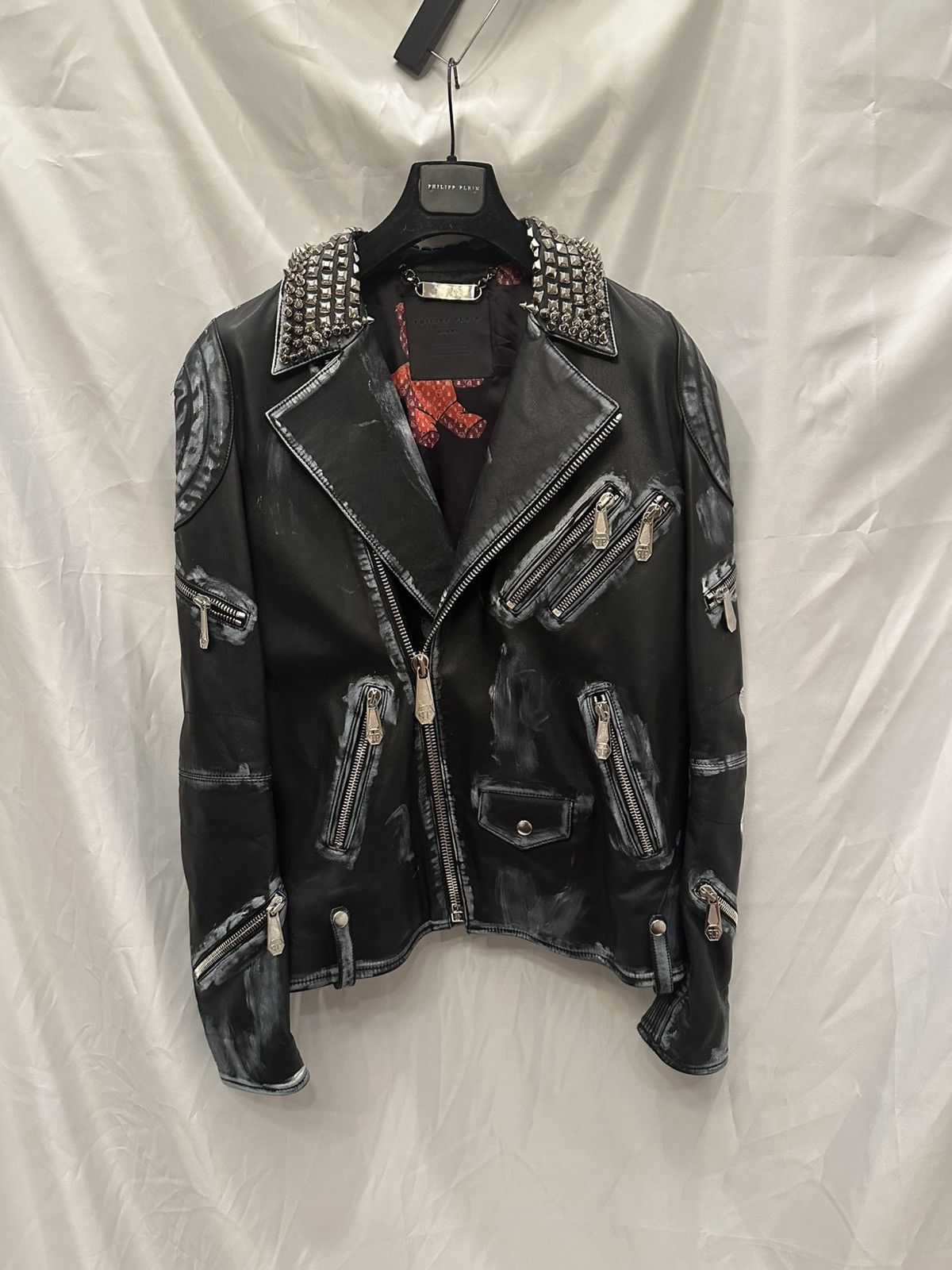Philipp Plein Phillipp Plein Teddy Bear Leather Jacket Size US XL / EU 56 / 4 - 4 Thumbnail
