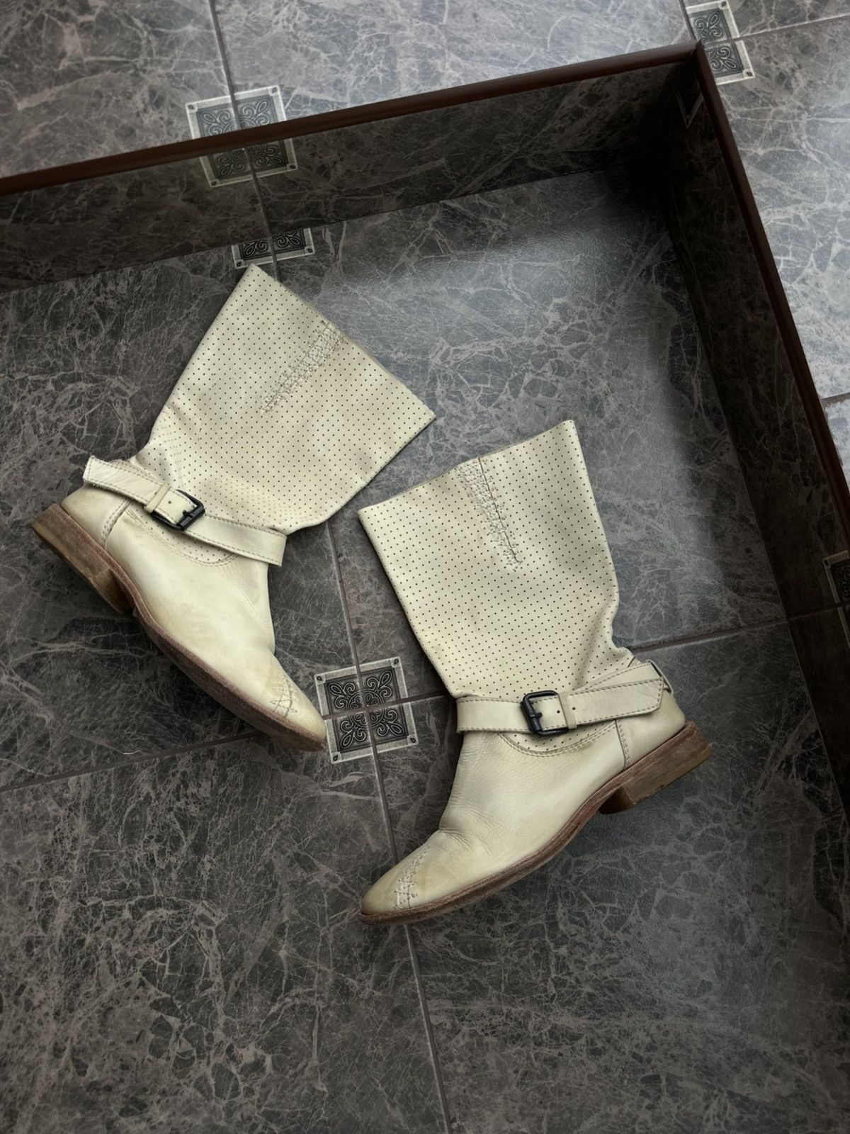 Marithe + Francois Girbaud Vintage Marithé François Girbaud Leather Ankle Boots Women Size US 8.5 / IT 38.5 - 1 Thumbnail