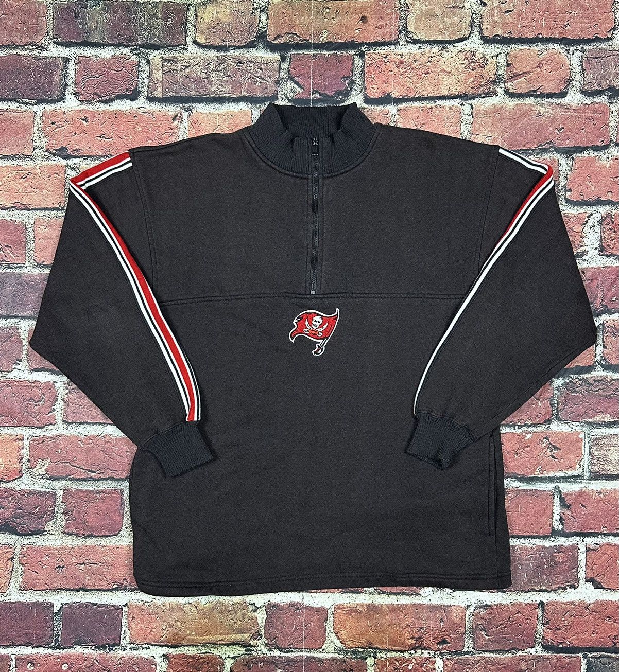 NFL Vintage 90s Tampa Bay Buccaneers Sweatshirt 1/4 Zip Size US L / EU 52-54 / 3 - 2 Thumbnail
