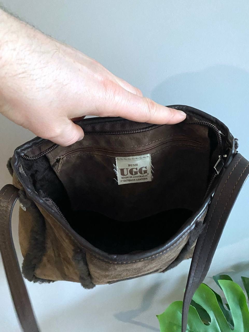 Ugg × Vintage UGG Australia Vintage Leather Brown Bag, Made in Australia Size ONE SIZE - 16 Thumbnail