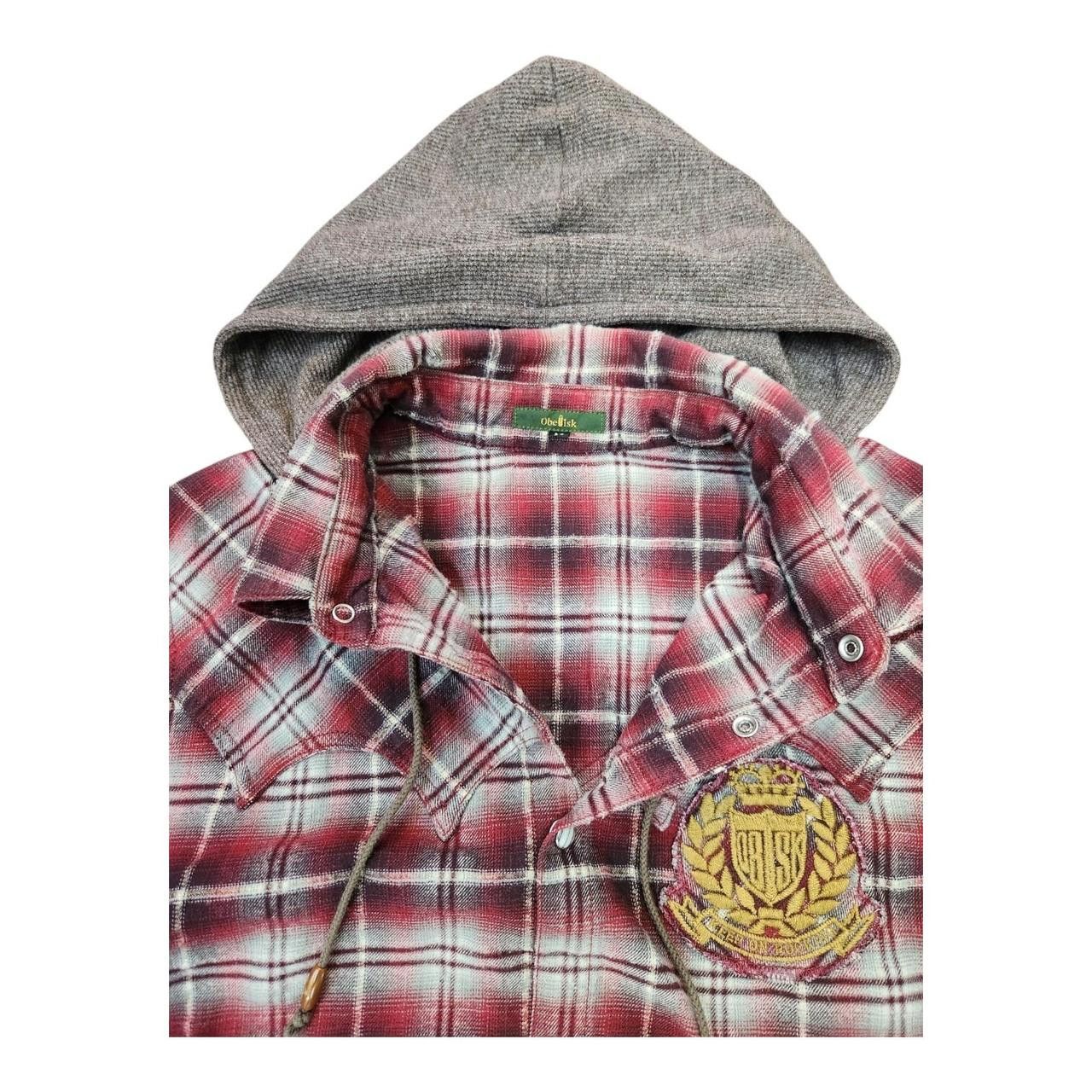 Obelisk Obelisk Removable Hood Plaid Shirt Size US M / EU 48-50 / 2 - 4 Thumbnail