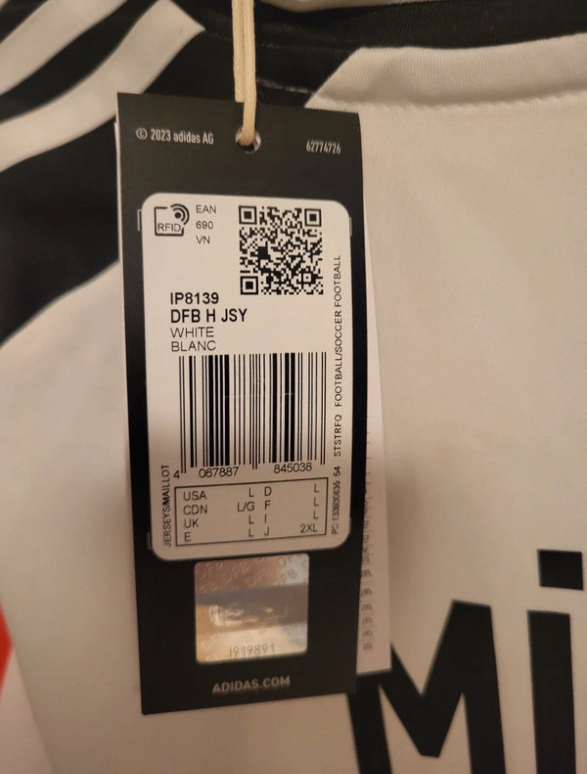 Adidas Germany Thomas Müller Authentic Football Jersey Euro 2024 Size US L / EU 52-54 / 3 - 4 Thumbnail