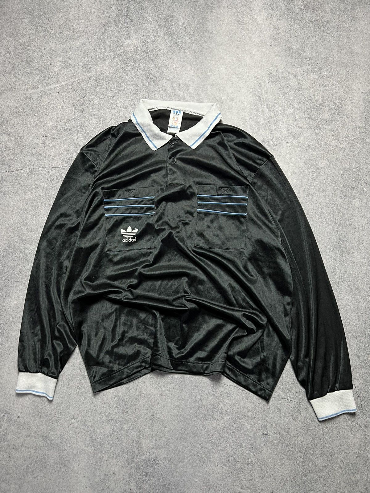 Vintage Vintage 90’s Adidas Long Sleeve Blockcore Soccer Jersey Size US L / EU 52-54 / 3 - 1 Thumbnail