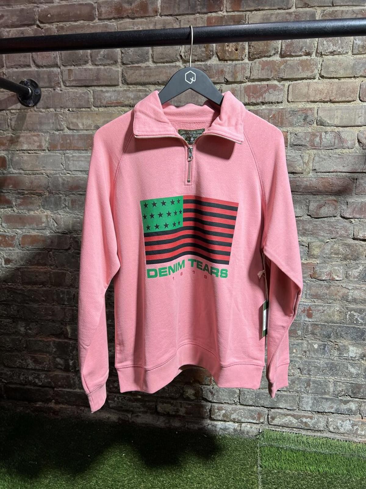 DENIM TEARS Denim Tears Quater Zip Peach Sz. M Size ONE SIZE - 1 Thumbnail