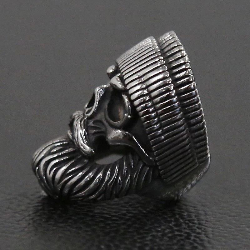 Vintage Big Beard Wear Hat Skull Ring Size ONE SIZE - 4 Thumbnail
