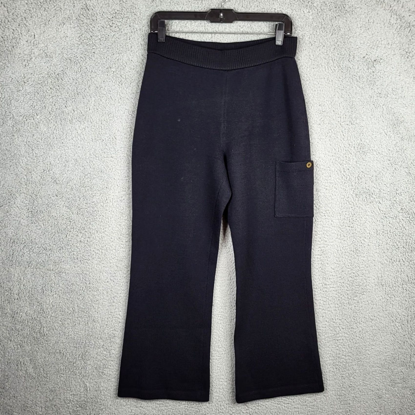 St. John ST.JOHN SPORT Women's knit cargo pants Size S Black Regular Straight Cargo Knit Pants Womens S Black ST.JOHN SPORT Size S / US 4 / IT 40 - 2 Thumbnail