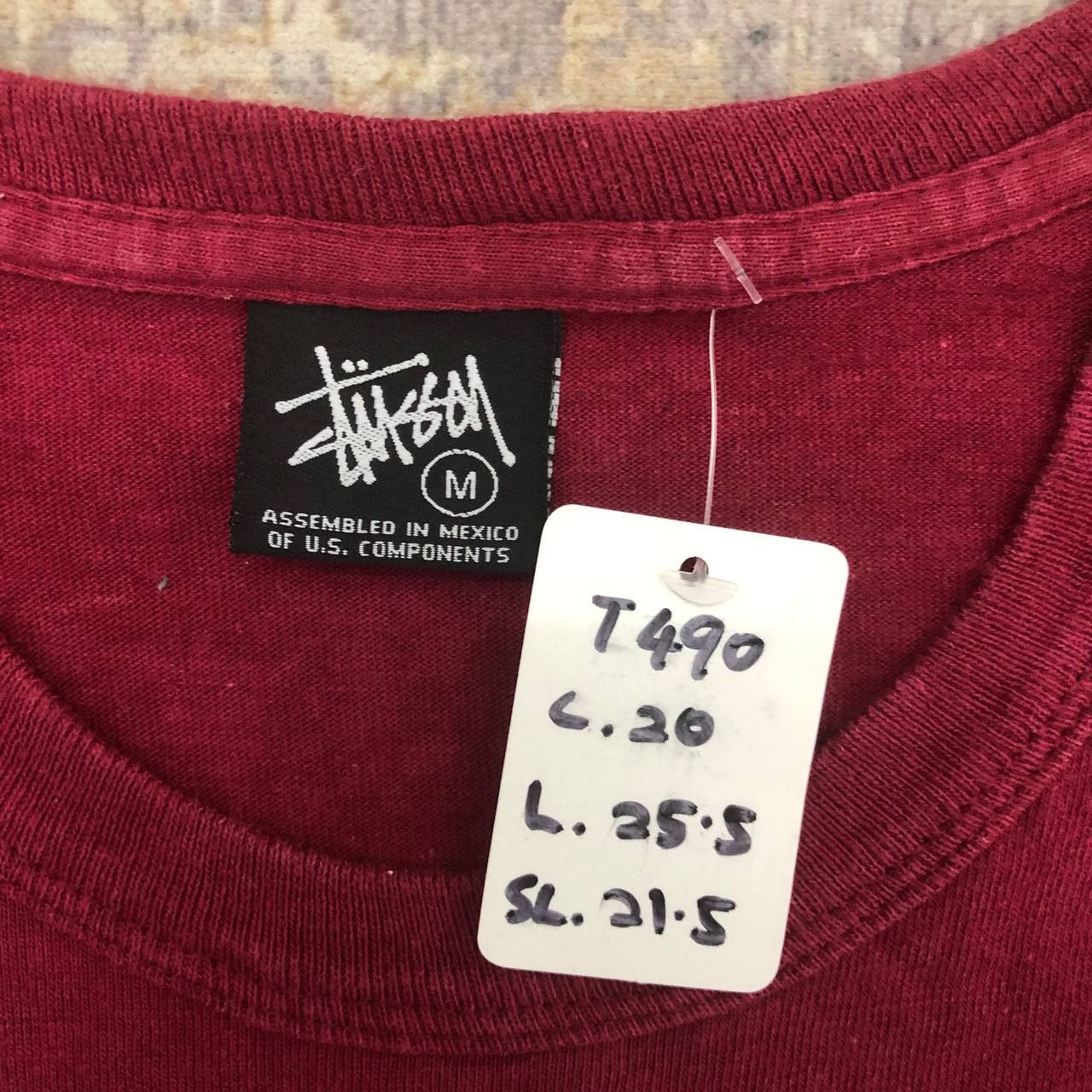 Stussy × Vintage T490 90s STUSSY BiG LOGO LONG SLEEVE TEE Size US M / EU 48-50 / 2 - 8 Thumbnail