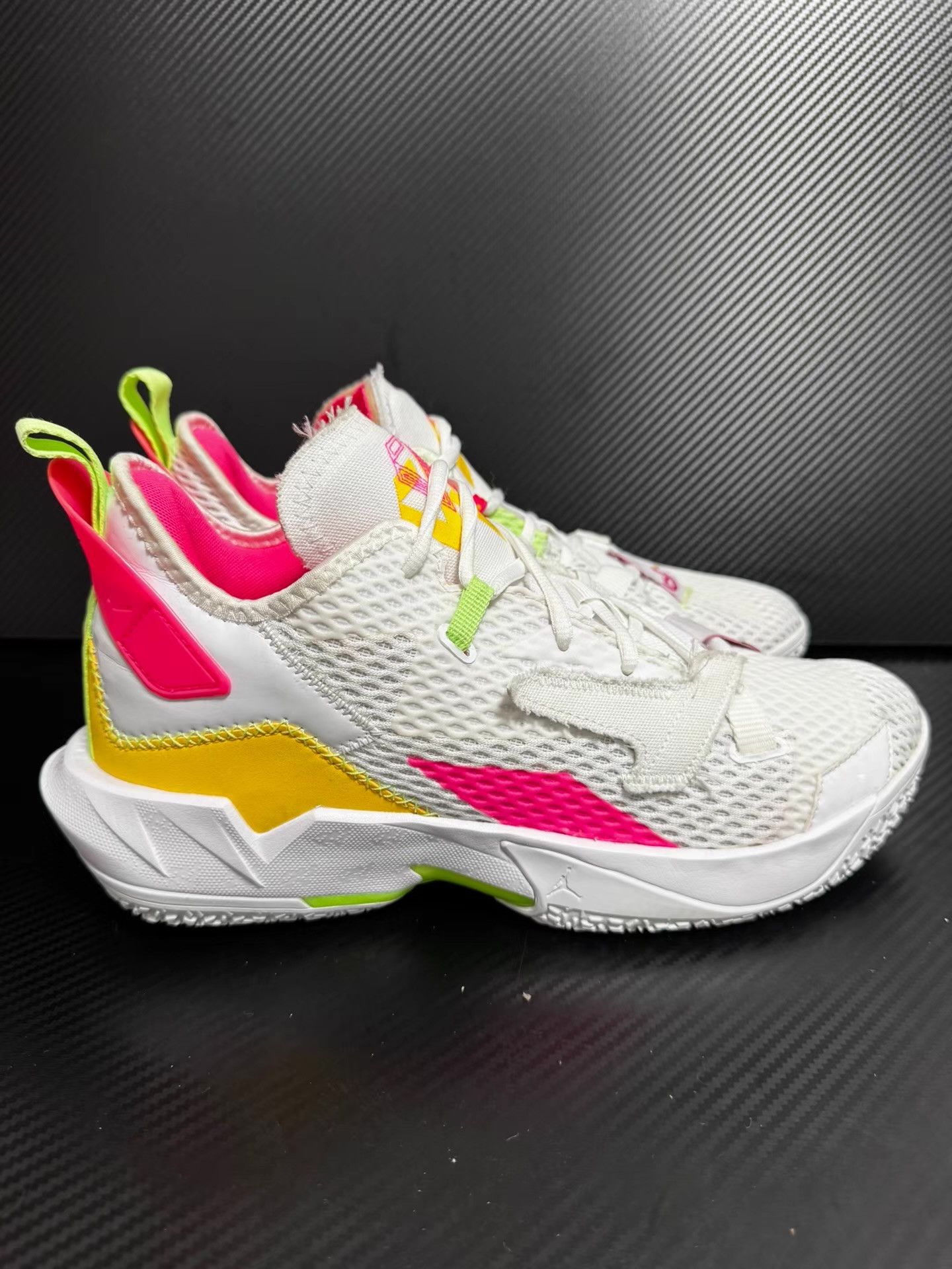 Nike Jordan Why Not Zer0.4 PF White, Yellow & Pink Colorway Q10 Size US 9.5 / EU 42-43 - 1 Thumbnail
