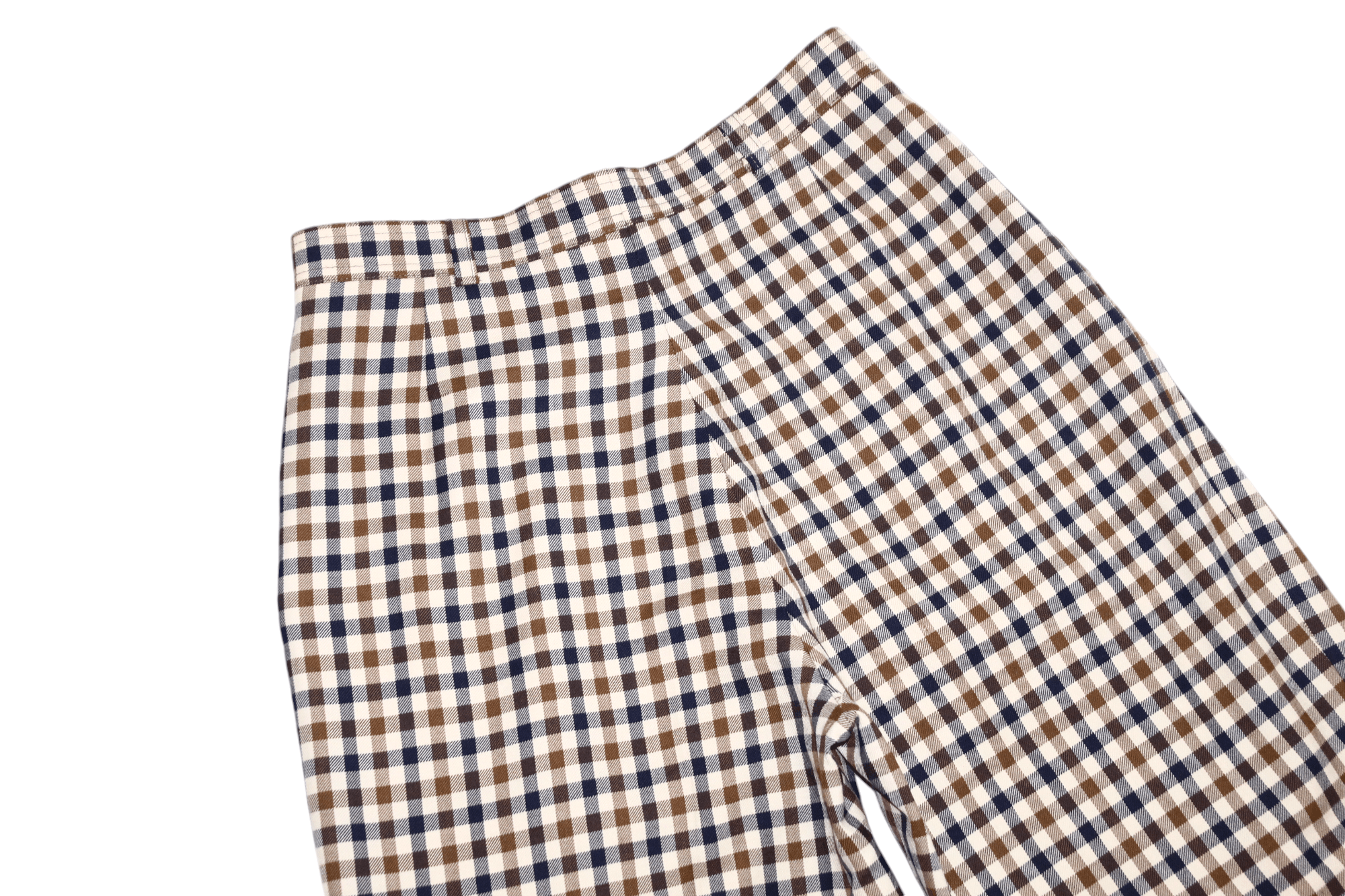 Aquascutum Aquascutum Carlton Check Ankle Trousers Wide Leg high waist Size 27" / US 4 / IT 40 - 10 Thumbnail