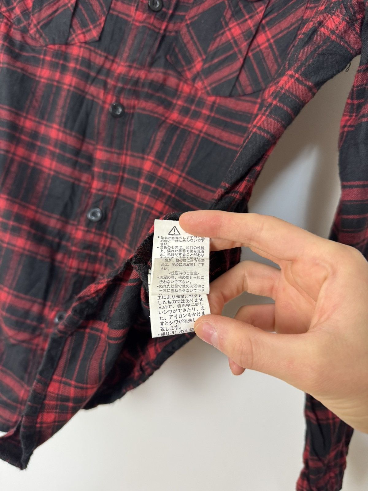 In The Attic In The Attic Flannel punk long sleeve shirt Japanese Size US M / EU 48-50 / 2 - 14 Thumbnail
