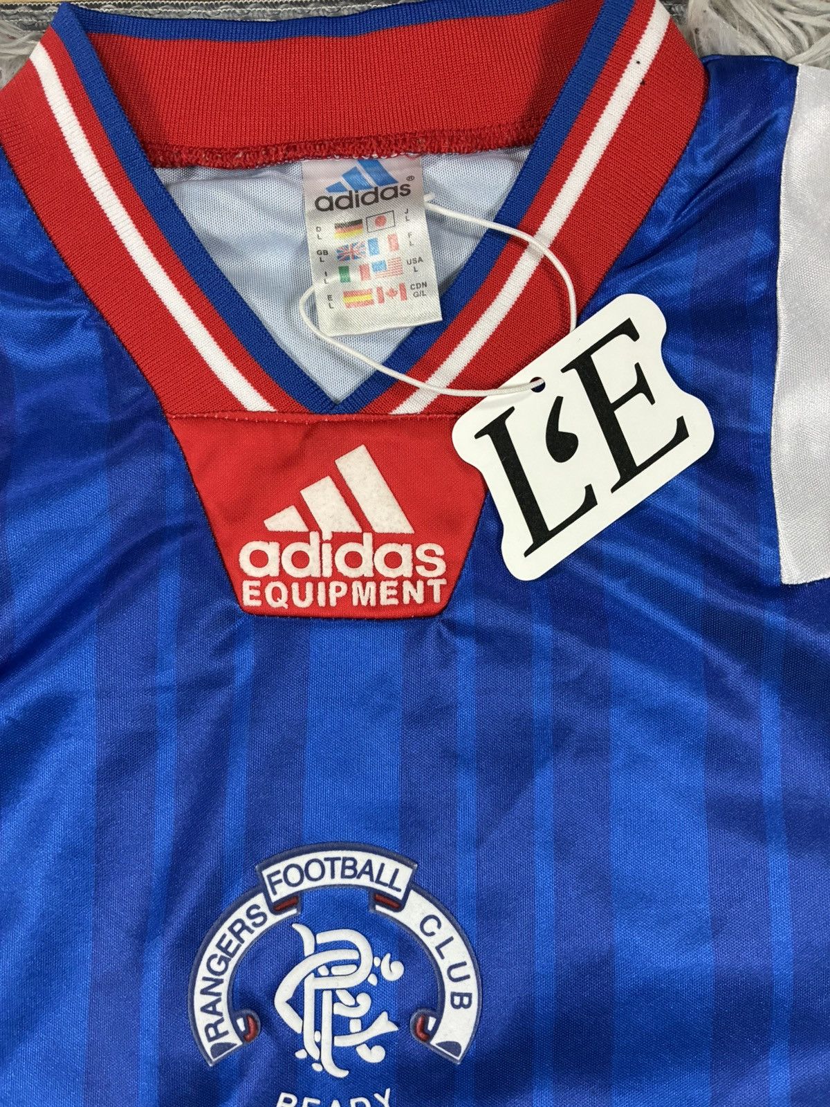 Adidas Adidas Glasgow Rangers 1995/1996 Football Jersey Size M Size US M / EU 48-50 / 2 - 4 Thumbnail