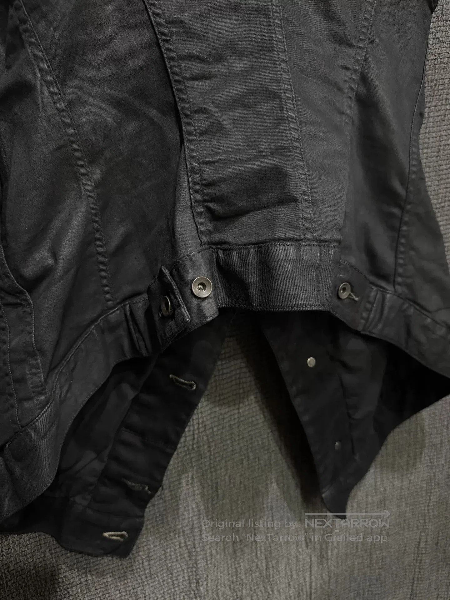 Rick Owens rick owens waxed denim vest jacket. Size US S / EU 44-46 / 1 - 5 Thumbnail