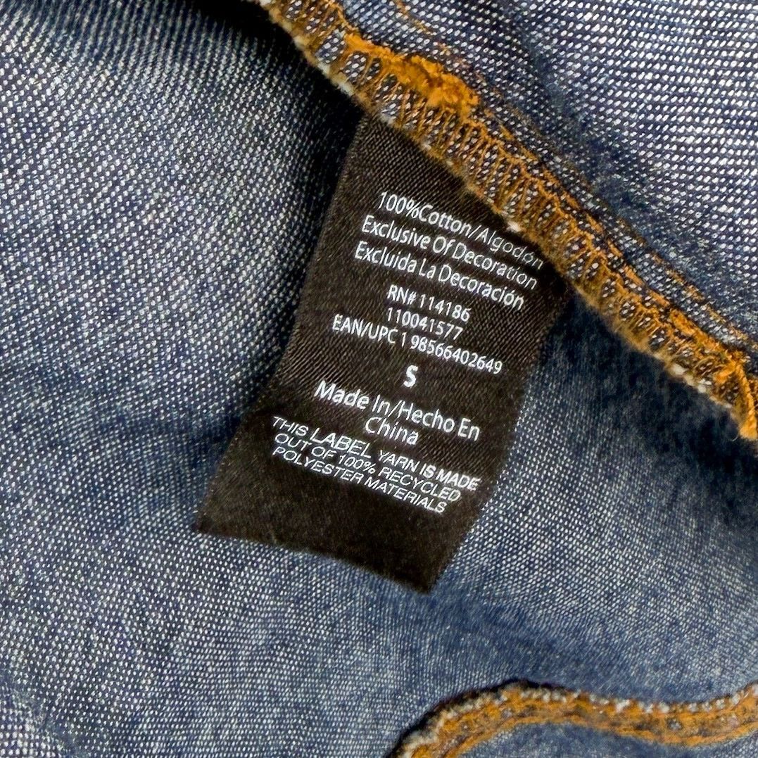 Frye Blue 100% Cotton Button Front Pocket Denim Mini Shirt Dress Size S / US 4 / IT 40 - 7 Thumbnail