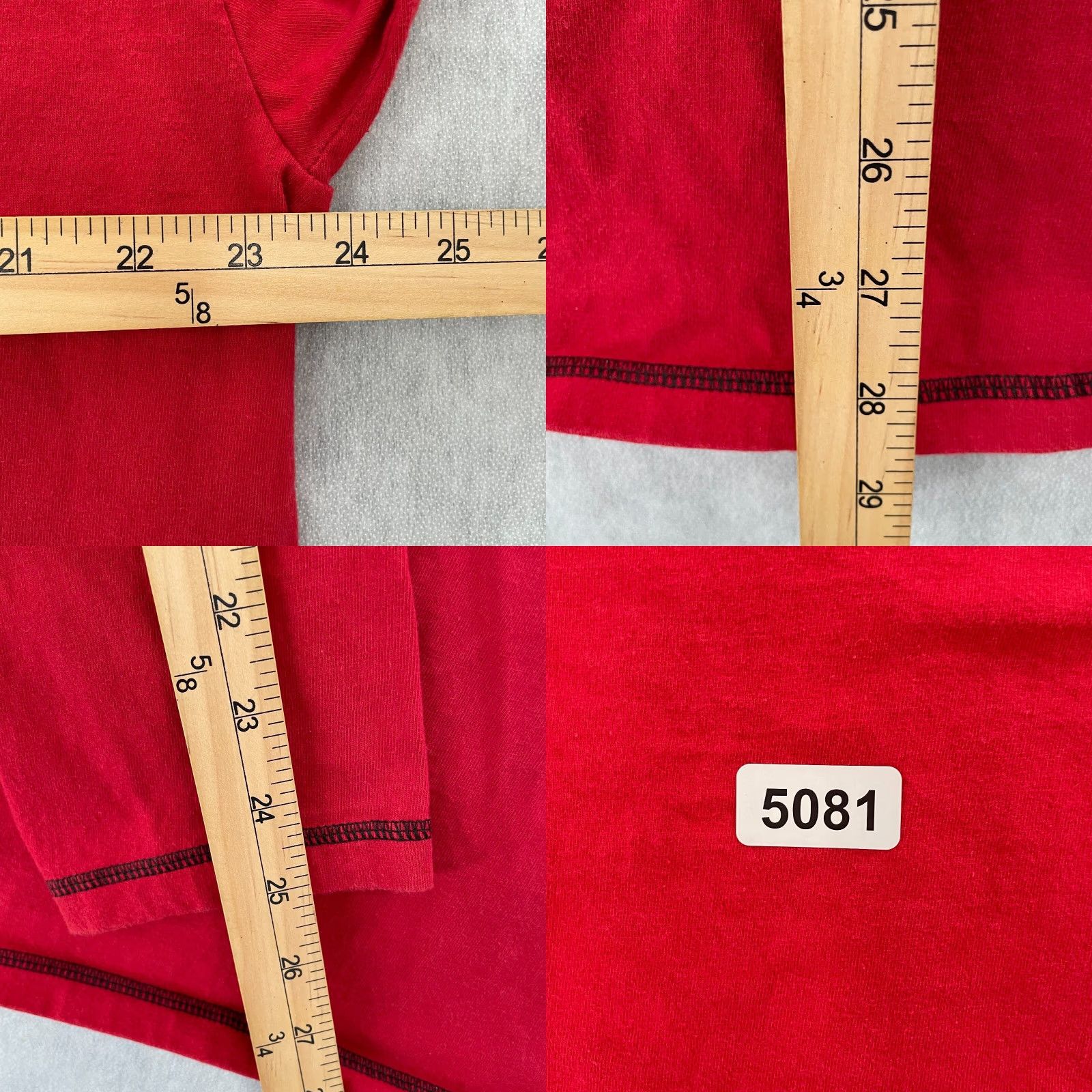 Nike VINTAGE Nike Shirt Adult 2XL Red Long Sleeve Swoosh Logo Mens XXL Hip Hop Y2K Decade 90s Theme Size US XXL / EU 58 / 5 - 8 Thumbnail