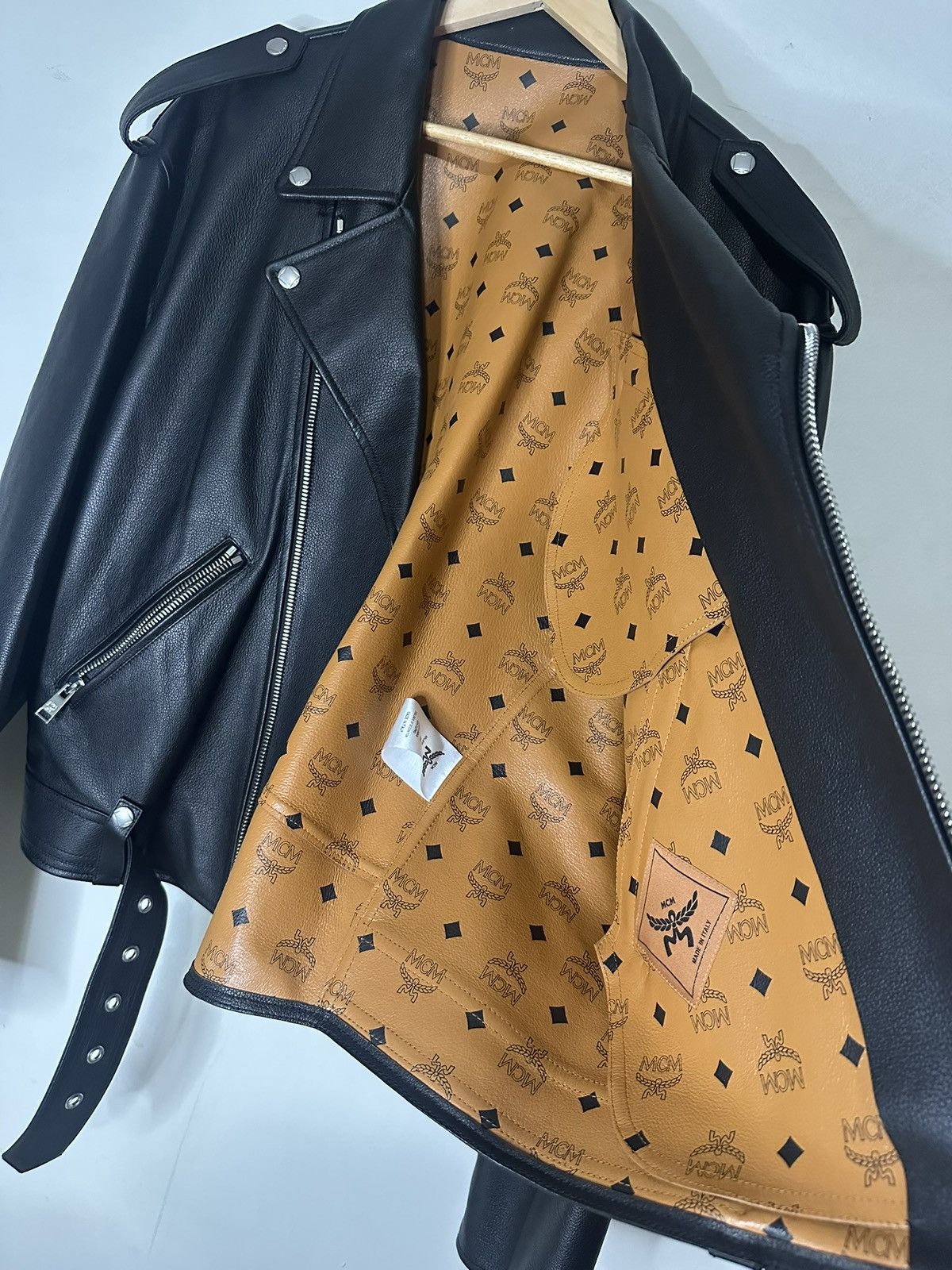 MCM MCM Motorcycle Style Leather Jacket Size US M / EU 48-50 / 2 - 7 Thumbnail