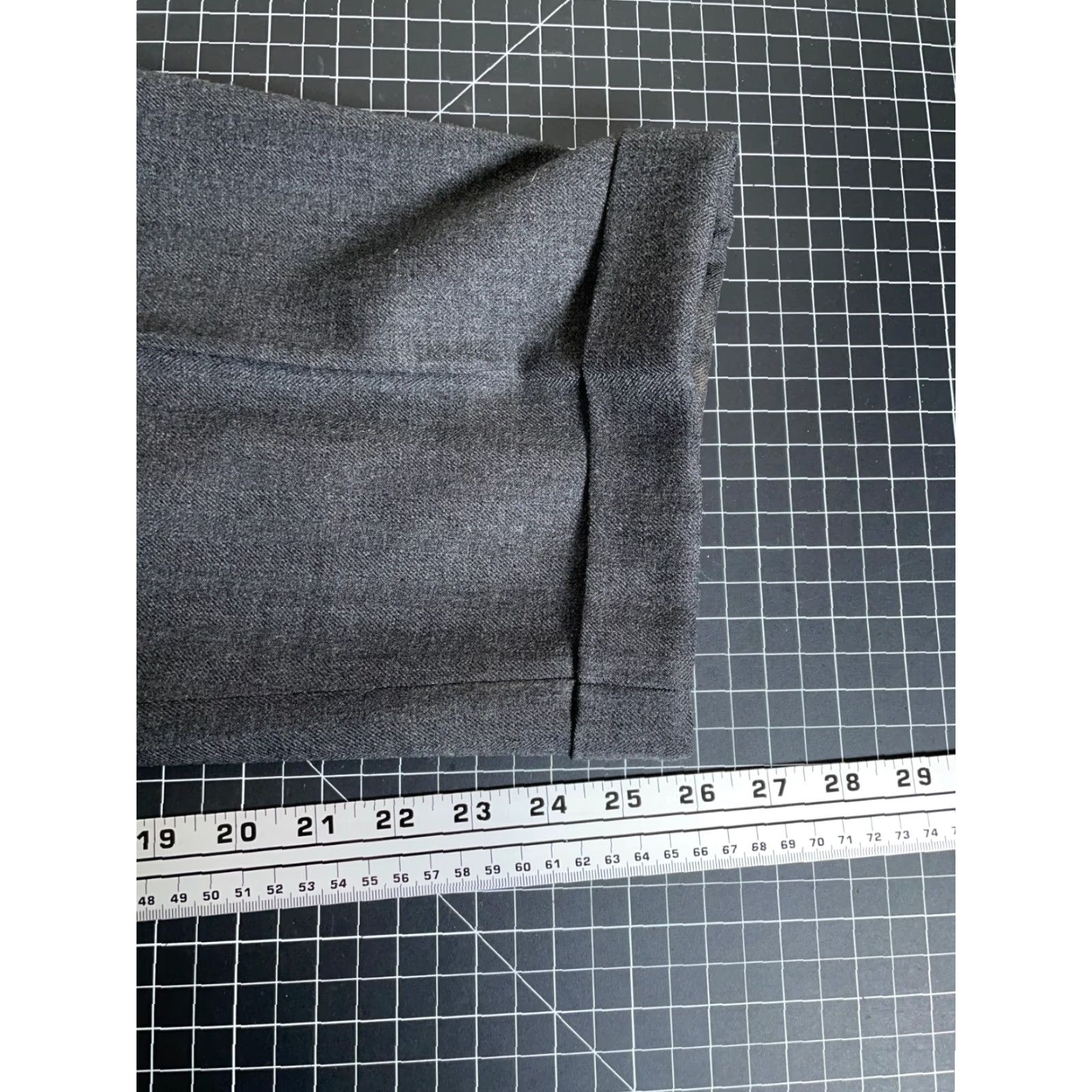 Vintage Slates Wool Dress Pants Men's 36 x 26 Charcoal Gray Pleated Cuffed Slacks Preppy Regular Fit Size US 36 / EU 52 - 6 Thumbnail