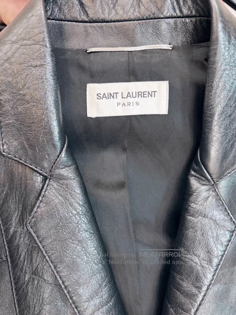 Saint Laurent Paris Saint Laurent Paris Leather Embroidered Leather Jacket Size US S / EU 44-46 / 1 - 3 Thumbnail