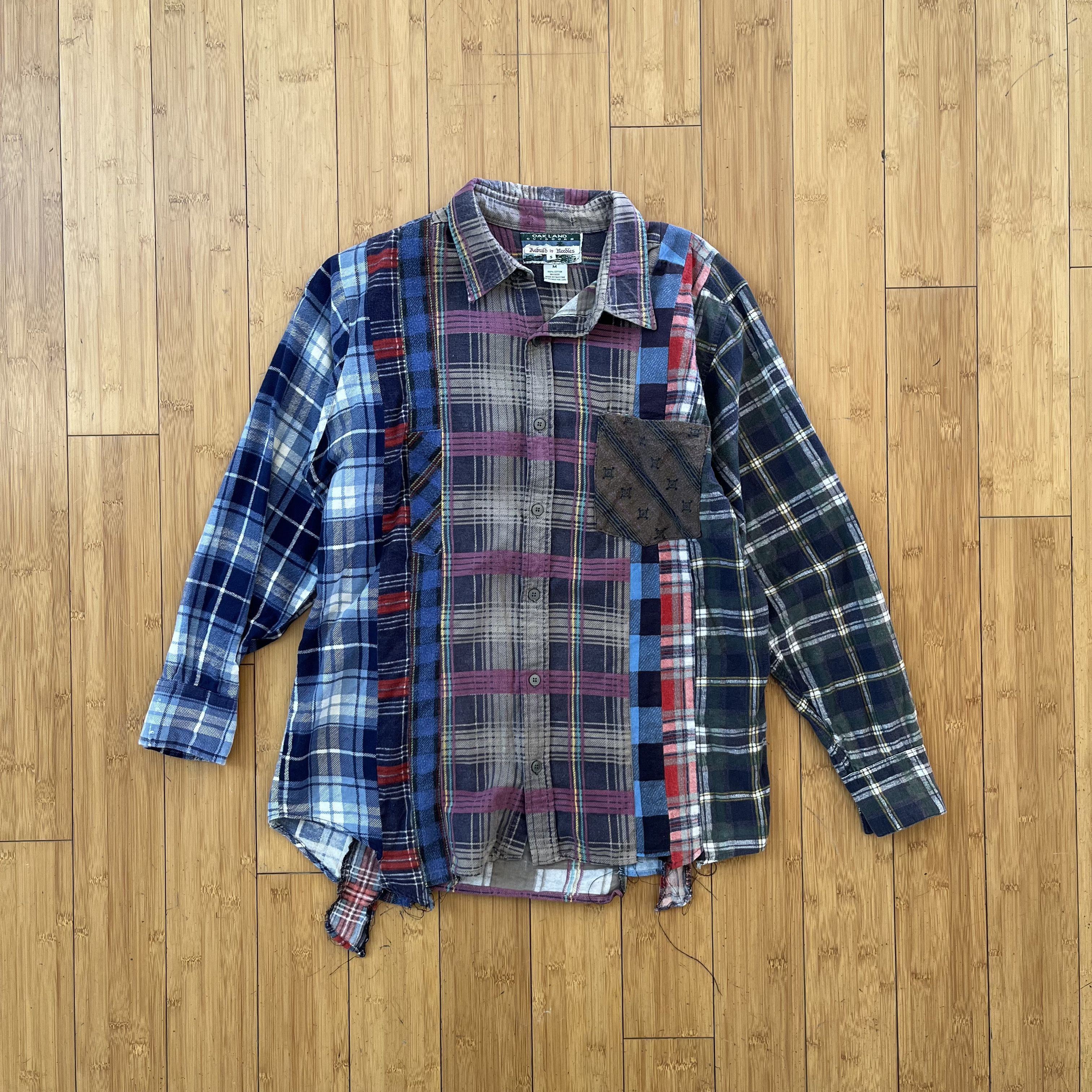 Rebuild By Needles Reconstructed Flannel Shirt