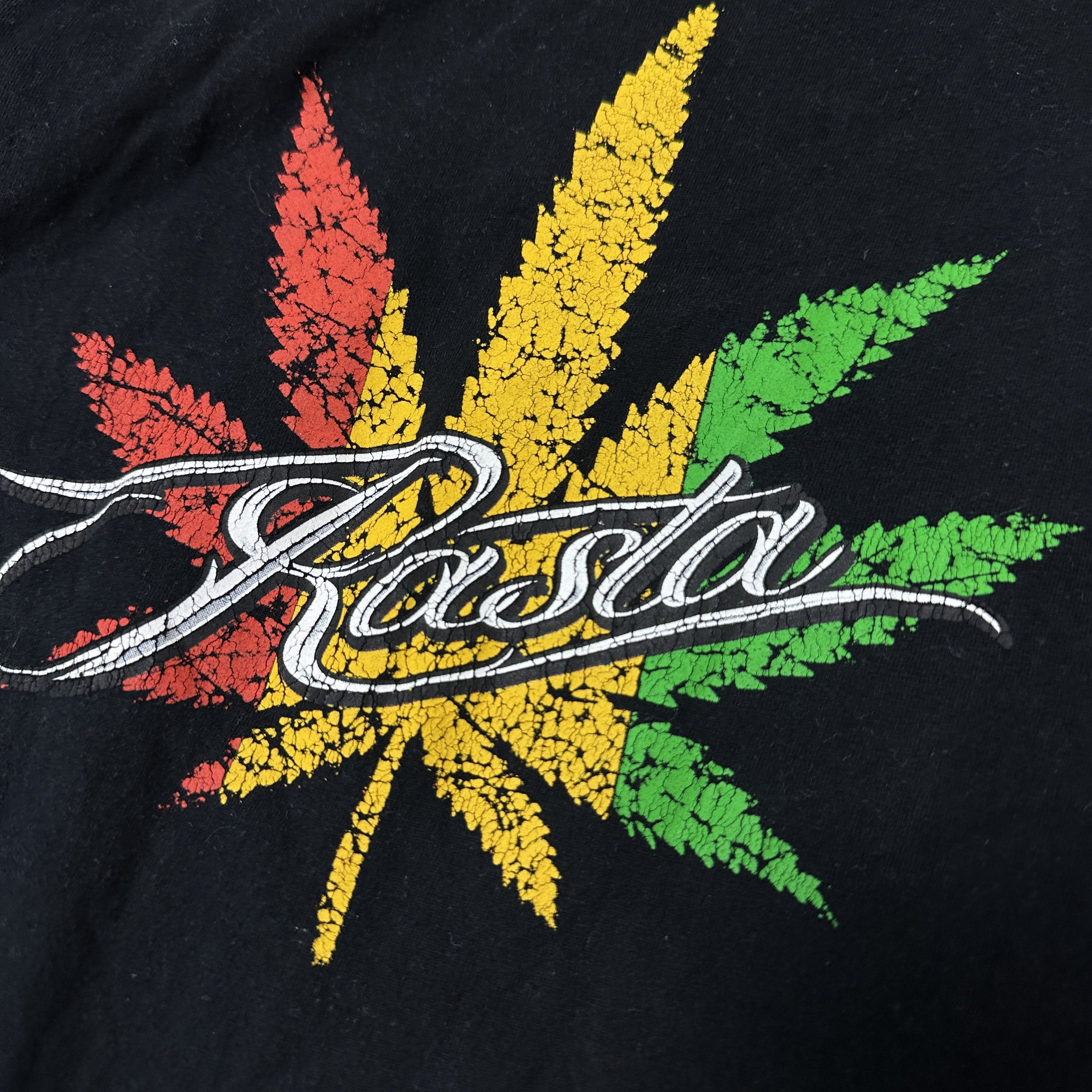 Vintage Vintage Streetwear Rasta Reggae Printed T-shirt Y2K Size US S / EU 44-46 / 1 - 2 Thumbnail