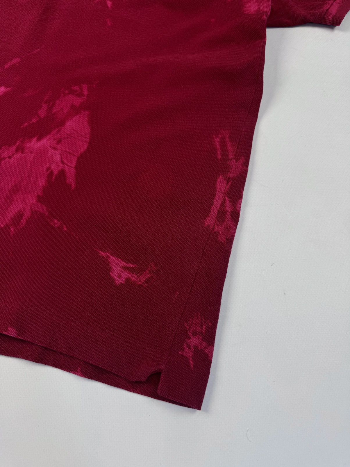 Lacoste LACOSTE Tie Dye Red Short Sleeve Polo Shirt Size US L / EU 52-54 / 3 - 6 Thumbnail