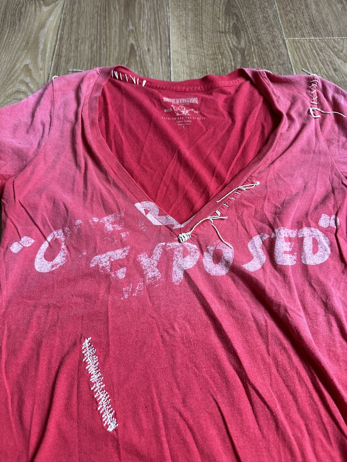 True Religion True Religion Distressed Tee “Over Exposed” s Size S / US 4 / IT 40 - 3 Thumbnail