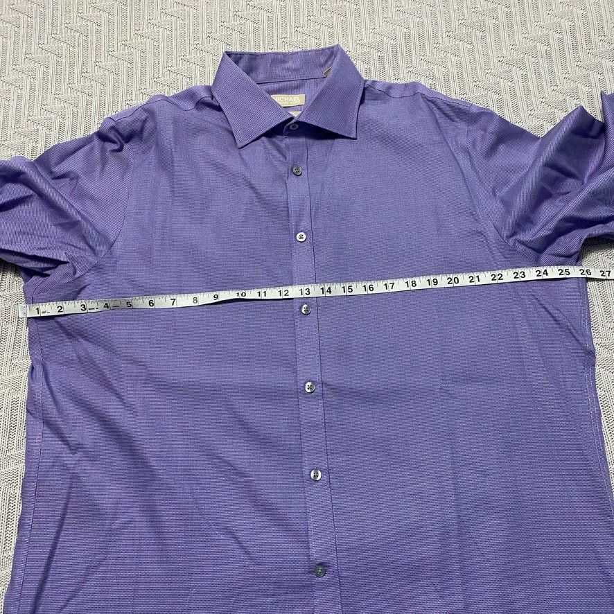 Michael Kors Michael Michael Kors purple texture button down Size US XL / EU 56 / 4 - 7 Thumbnail