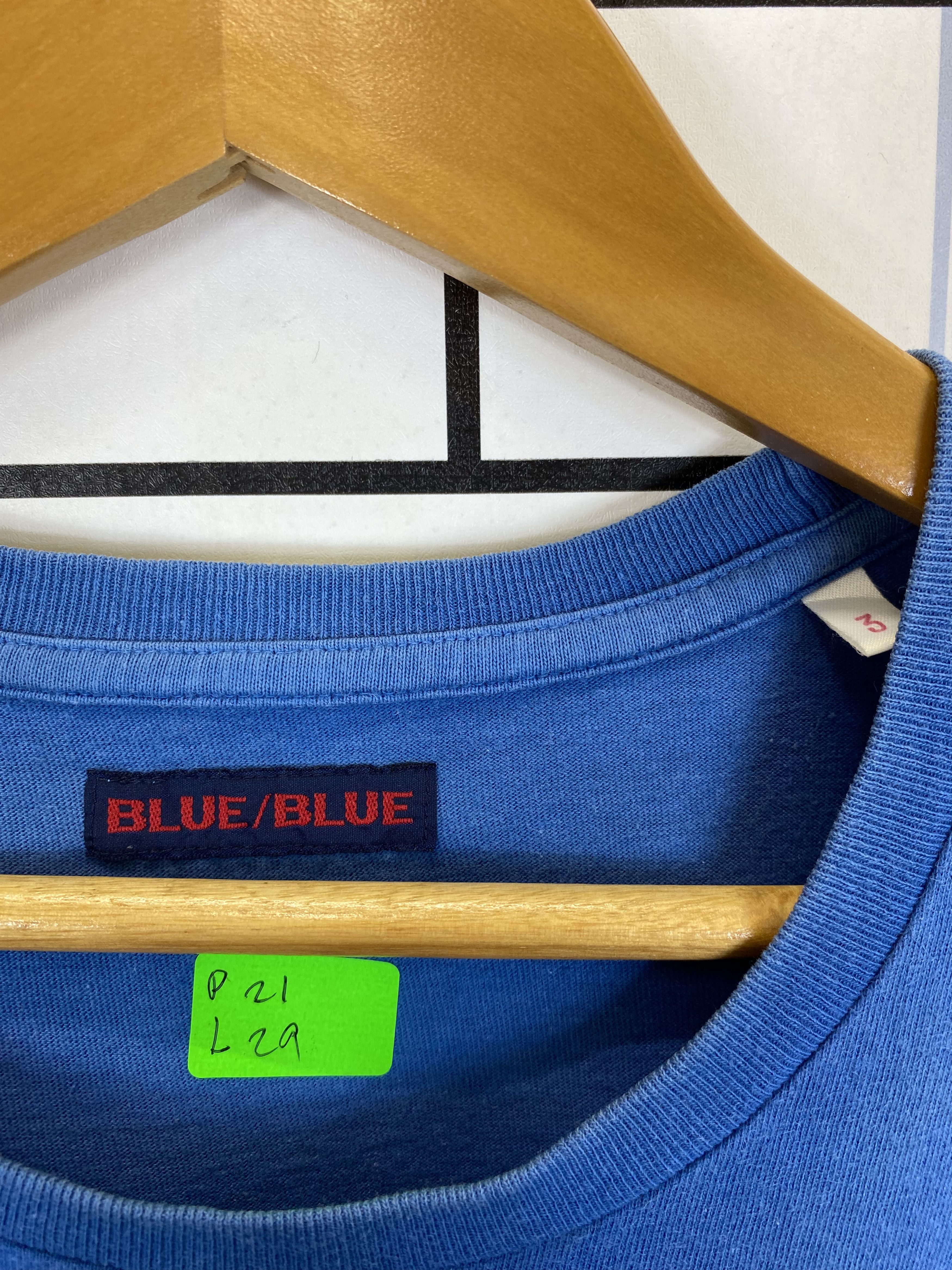 Blue Blue Japan Vintage Y2K Japanese Brand Blue Blue T-Shirt Size US L / EU 52-54 / 3 - 10 Thumbnail