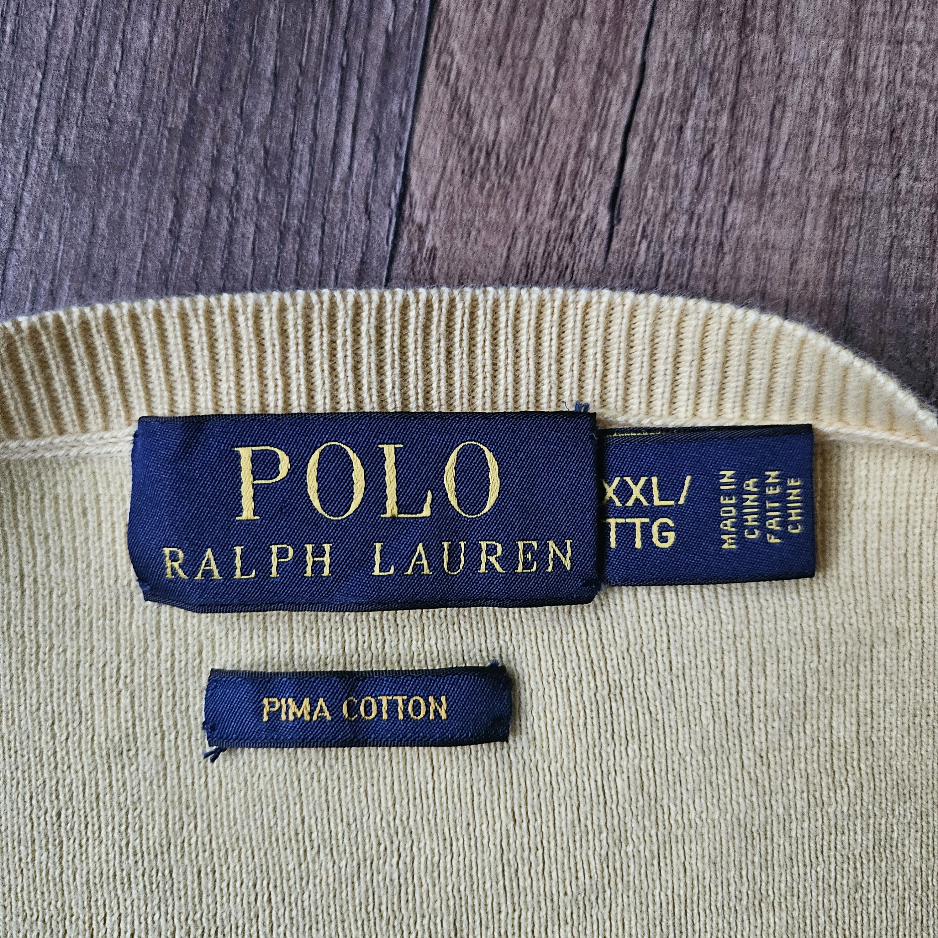 Polo Ralph Lauren Polo Ralph Lauren Sweater Mens XXL Yellow V-Neck Size US XXL / EU 58 / 5 - 4 Thumbnail