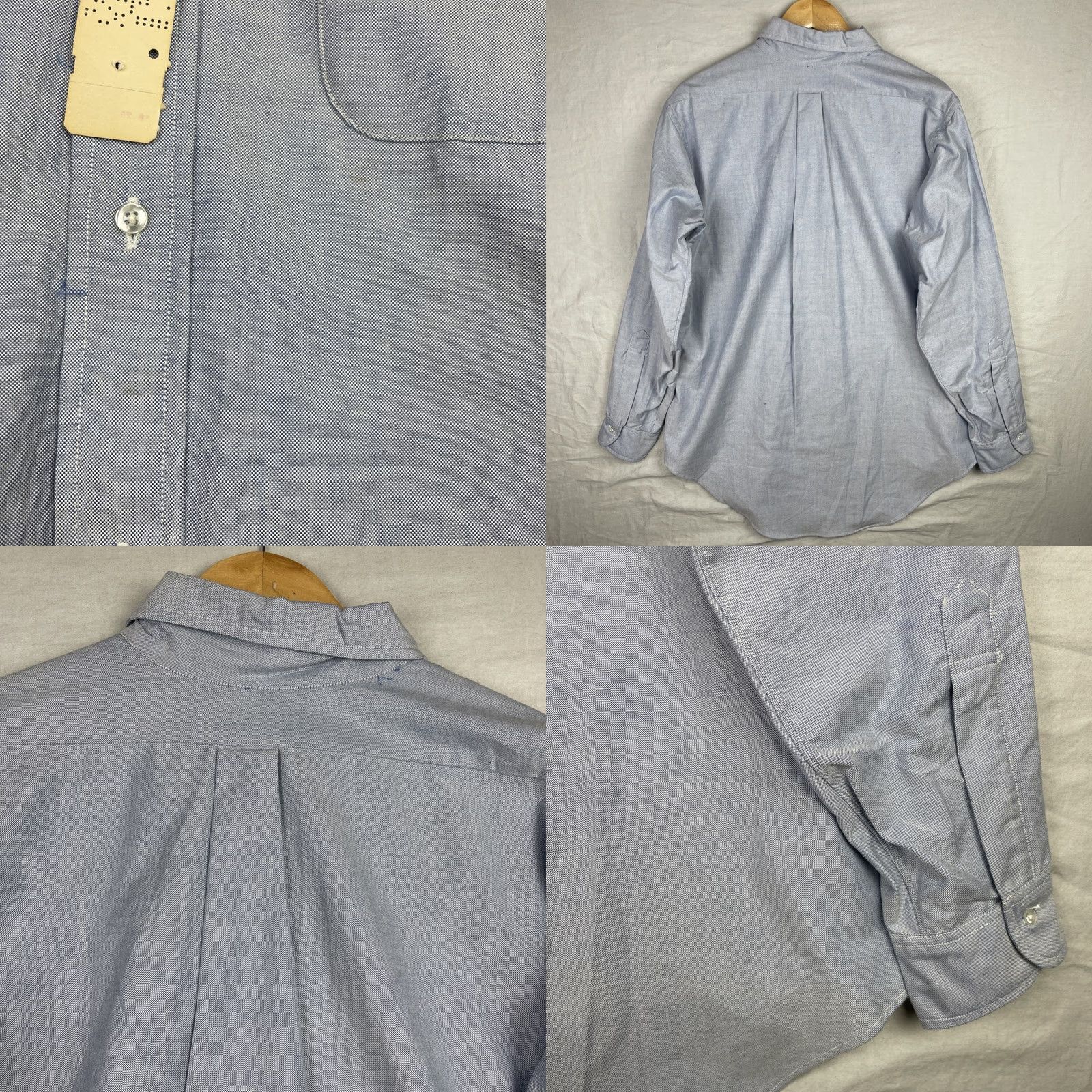 Brooks Brothers VINTAGE Brooks Brothers Shirt Mens 16.5-3 Blue Oxford Button Down Long Sleeve 2XL Regular Navy Blue Chinstrap? Size US XXL / EU 58 / 5 - 10 Thumbnail