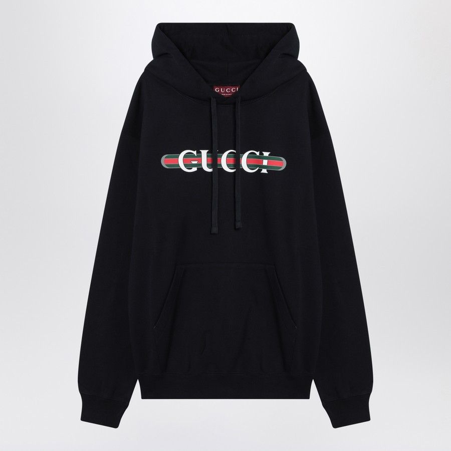 Gucci o1d2blof0325 Logo Sweatshirt in Navy Blue Size US M / EU 48-50 / 2 - 1 Thumbnail