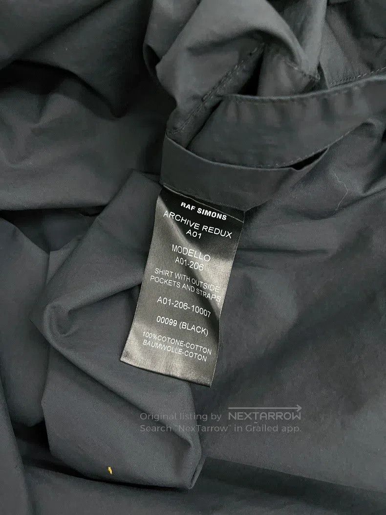 Raf Simons Raf Simons 21SS haemostatic strap black patch pocket long- Size US XL / EU 56 / 4 - 4 Thumbnail