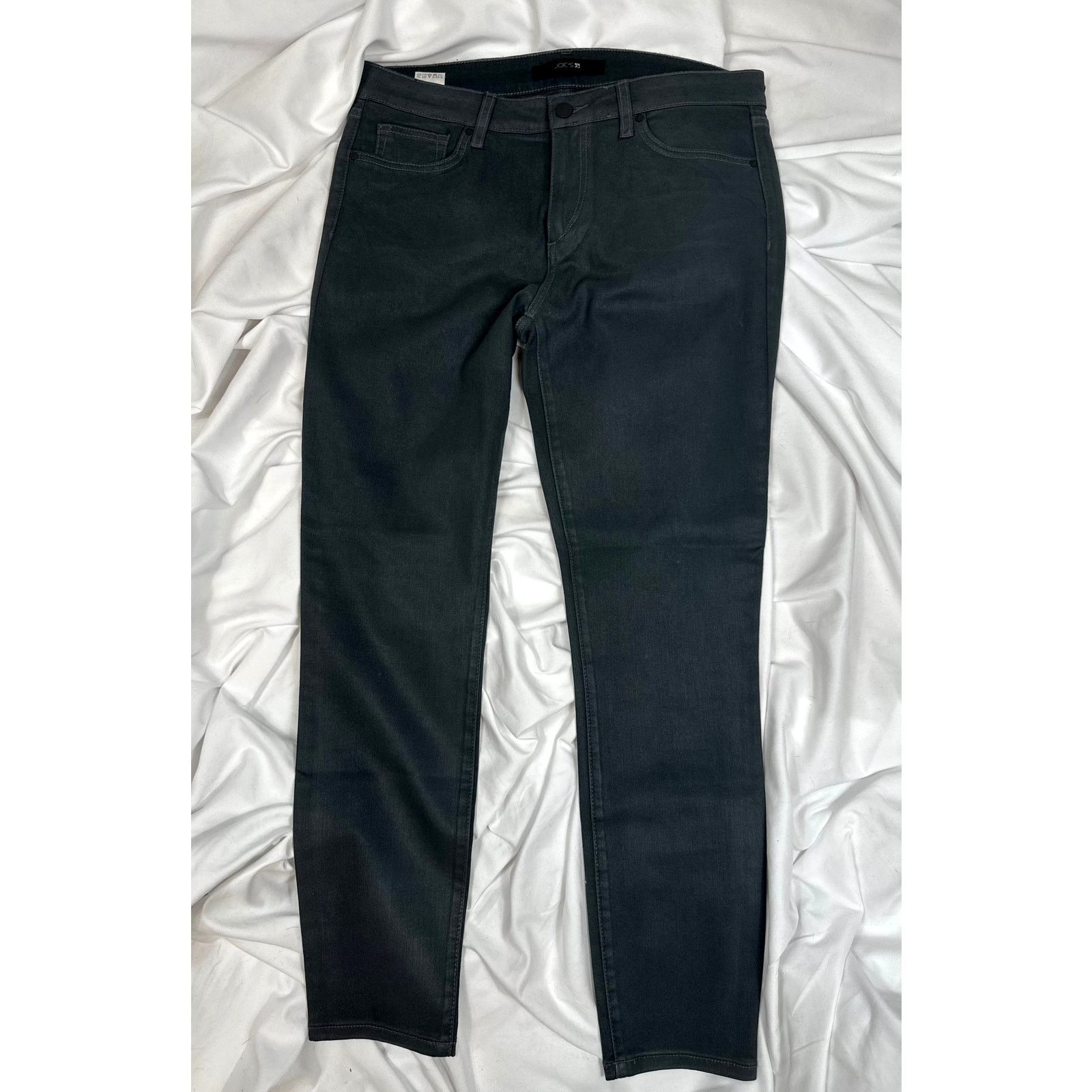 Other Joes Jeans Straight Leg Logo Back Pocket Black 31 Size 31" - 7 Thumbnail
