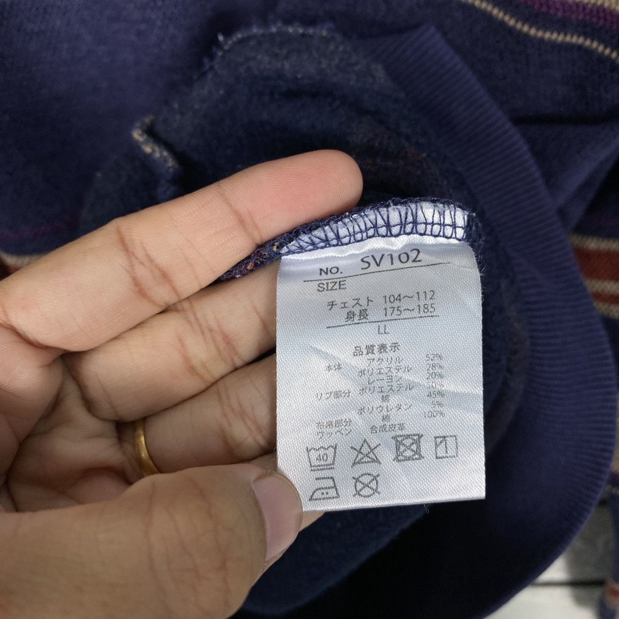 Japanese Brand Vintage Sweatshirt Striped Nicole Morrison Issey Miyake Size US L / EU 52-54 / 3 - 15 Thumbnail