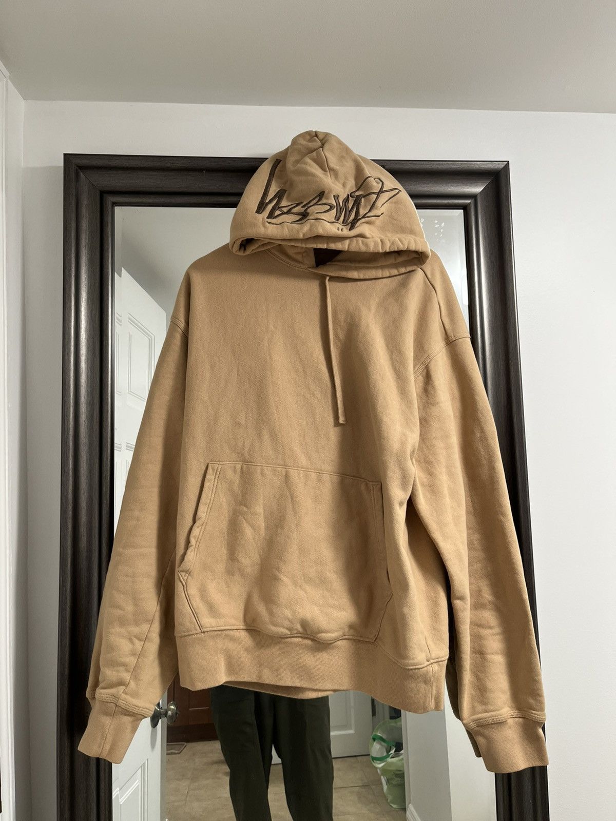 Stussy Stussy Hood Embroidered Hoodie 'Beige' size Xl mens rare Size US XL / EU 56 / 4 - 1 Thumbnail