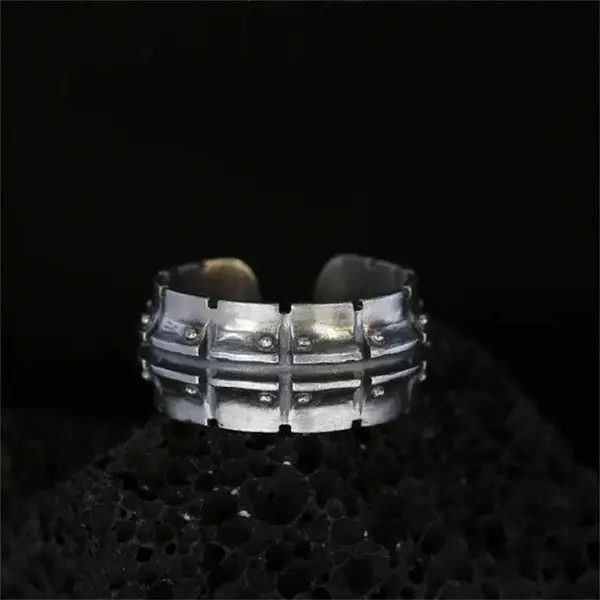 Vintage Vintage S925 Mechanical Pattern Ring Size ONE SIZE - 2 Thumbnail