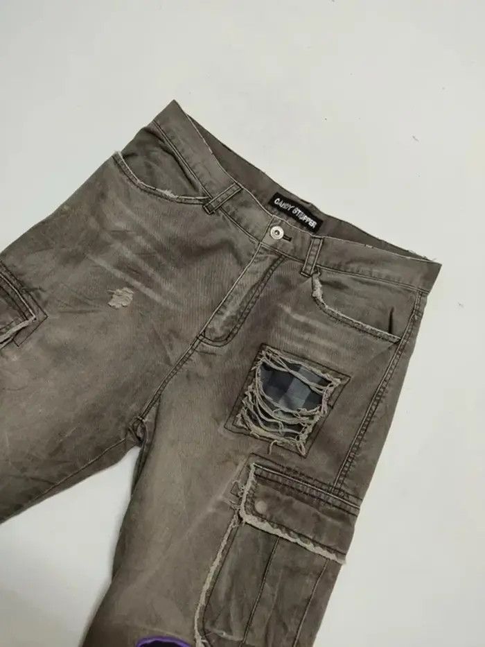 Japanese Brand Candy Stripper Japan Streetwear Distressed Pant Trouser Size US 32 / EU 48 - 3 Thumbnail